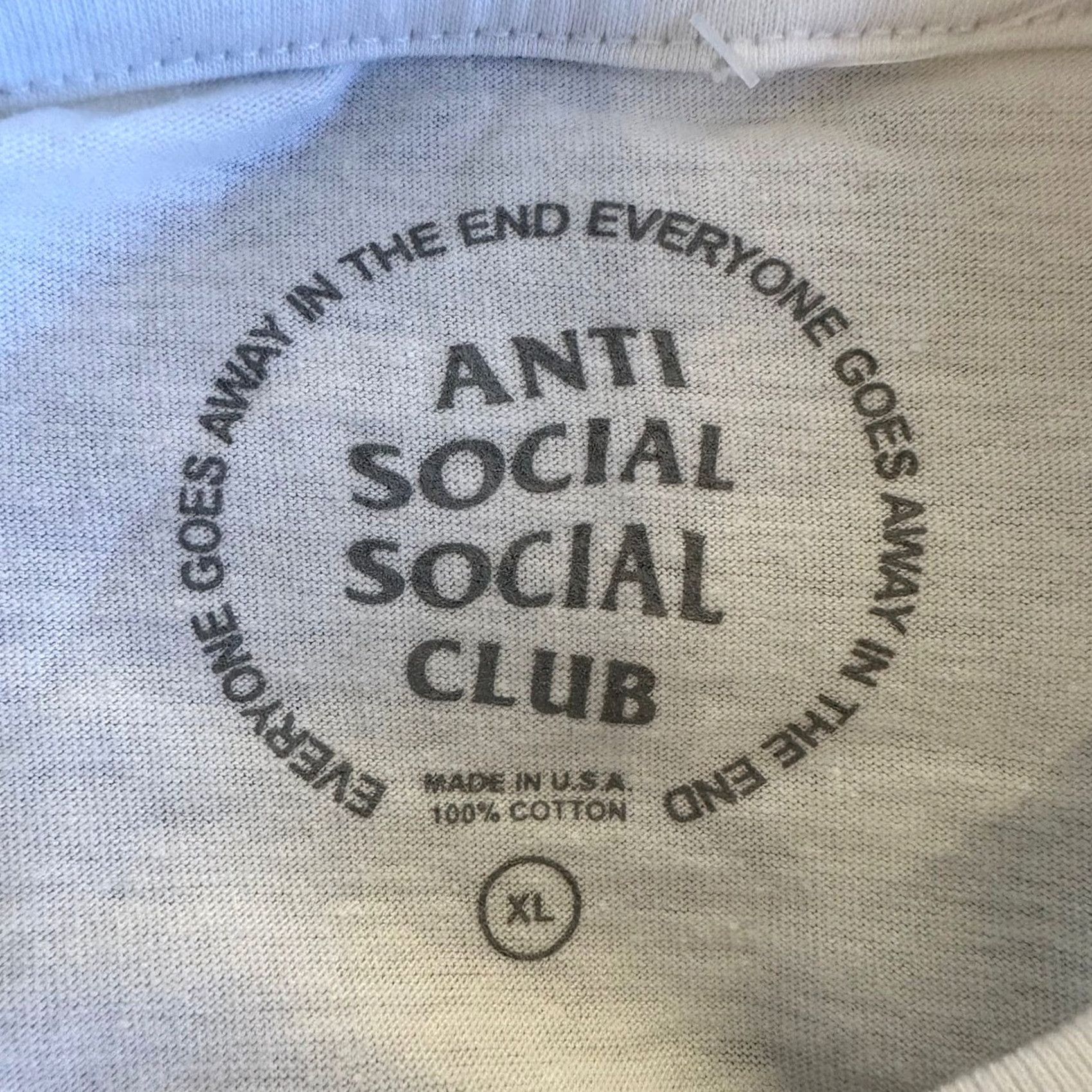 Anti Social Social Club VINTAGE? No. Size US XL / EU 56 / 4 - 7 Thumbnail