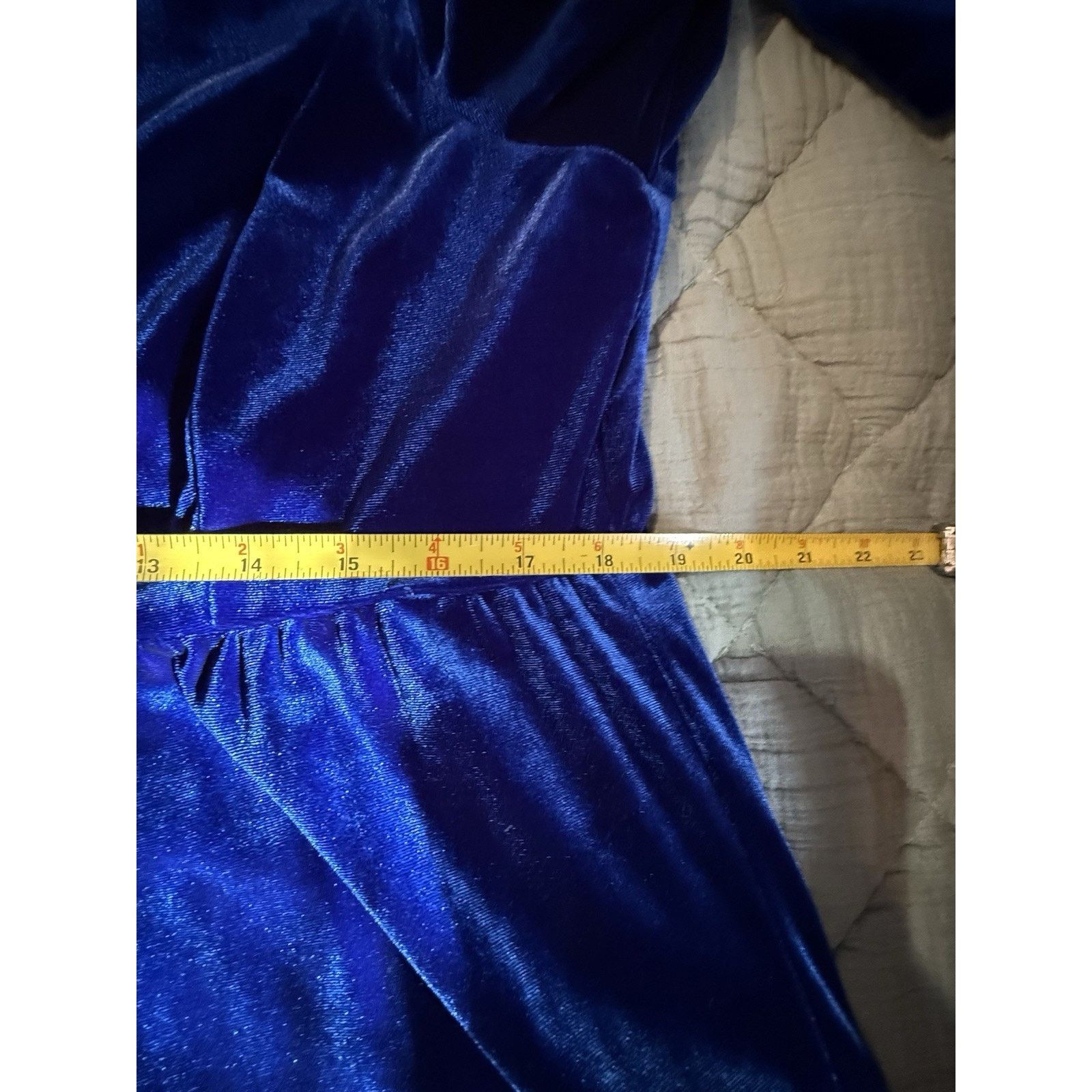 Other Madison Tara Women’s Sz 16 Blue Velvet Y2K Style Dress Size XXL / US 16-18 / IT 52-54 - 6 Thumbnail