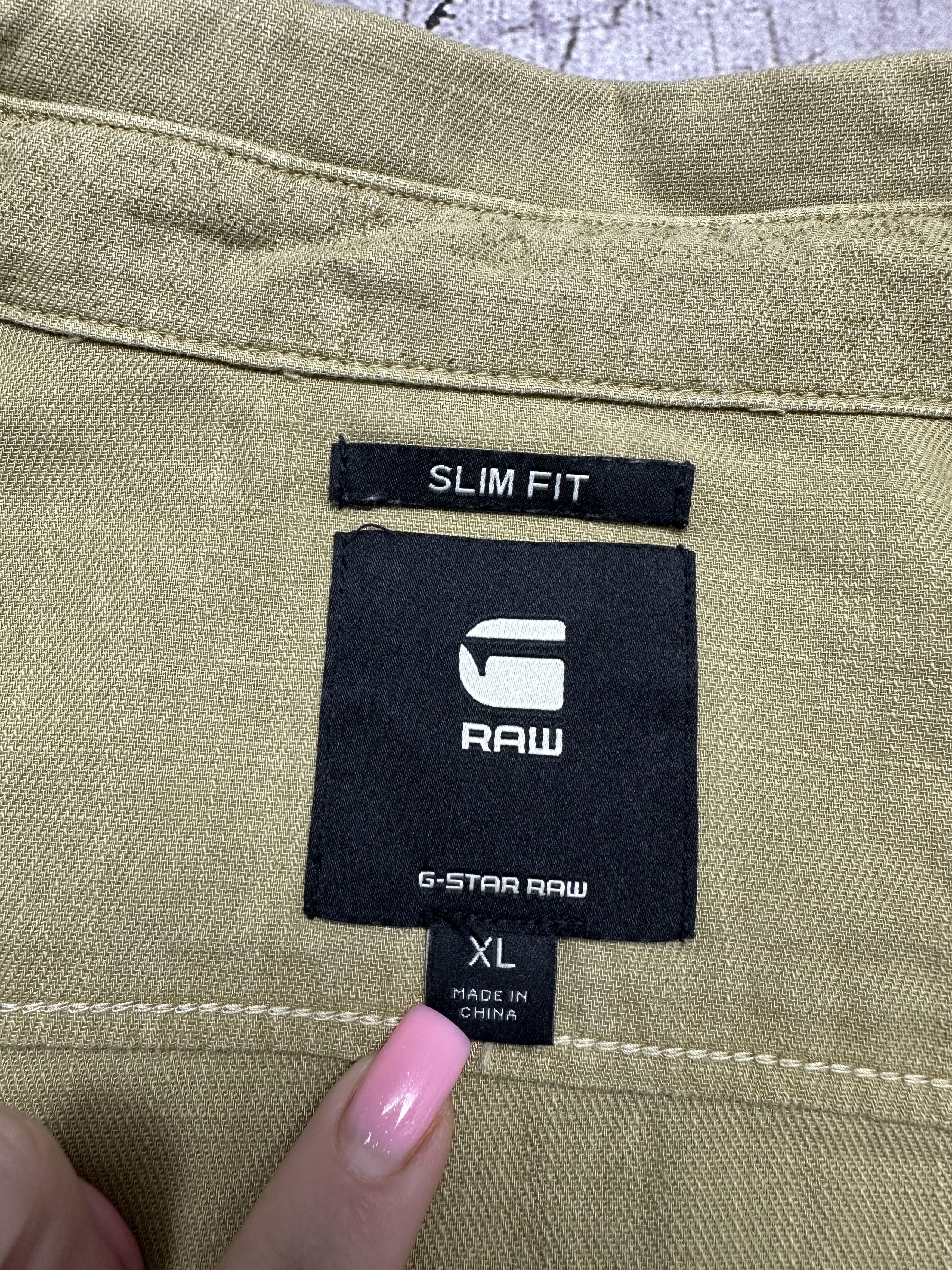 G-Star G Star Raw Mens Marine Denim Long Sleeve Slim Shirt Size US XL / EU 56 / 4 - 4 Thumbnail