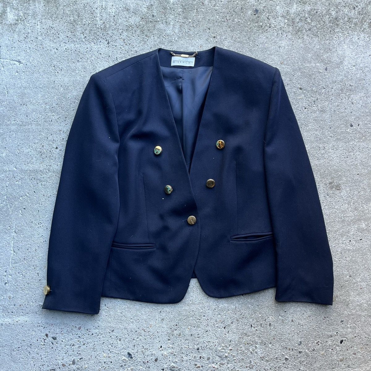 Givenchy × Vintage Givenchy Vintage Luxury Oversize Woman m Blazer Coat Rare Size L / US 10 / IT 46 - 1 Thumbnail