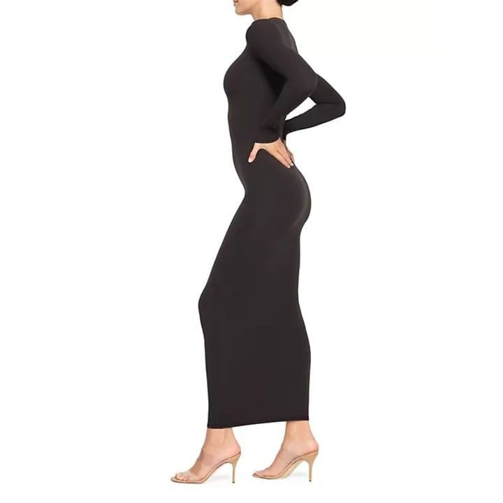 SKIMS SKIMS Fits Everybody Crew Neck Long Sleeve Maxi Dress Lounge Size S / US 4 / IT 40 - 7 Thumbnail