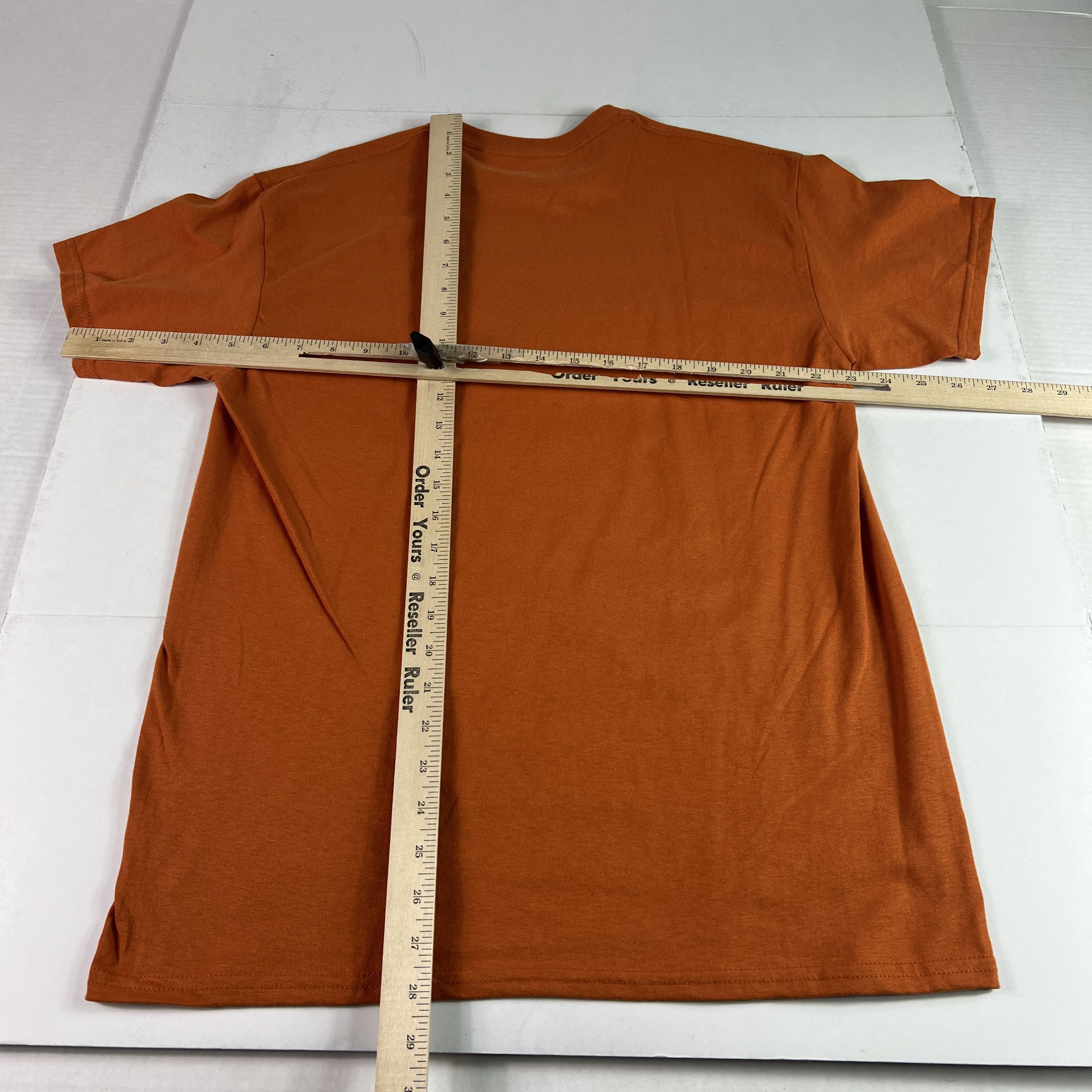 Pleasures Pleasures Shirt Orange Faded Crumble Big Logo Tee Size US M / EU 48-50 / 2 - 6 Thumbnail