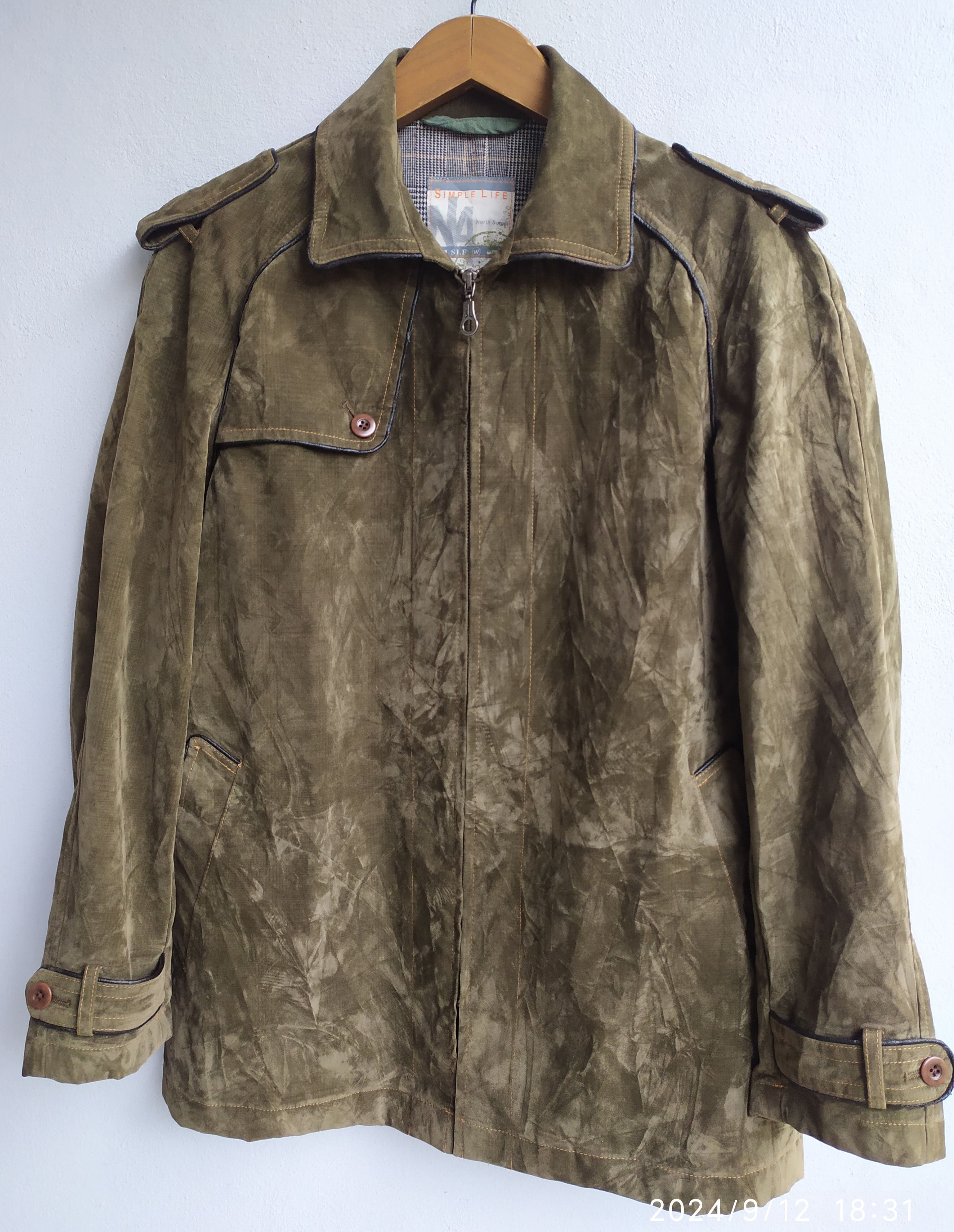 20471120 × Japanese Brand × Vintage Vintage Japanese Brand Simple Life Olive green Jacket Size US L / EU 52-54 / 3 - 1 Thumbnail