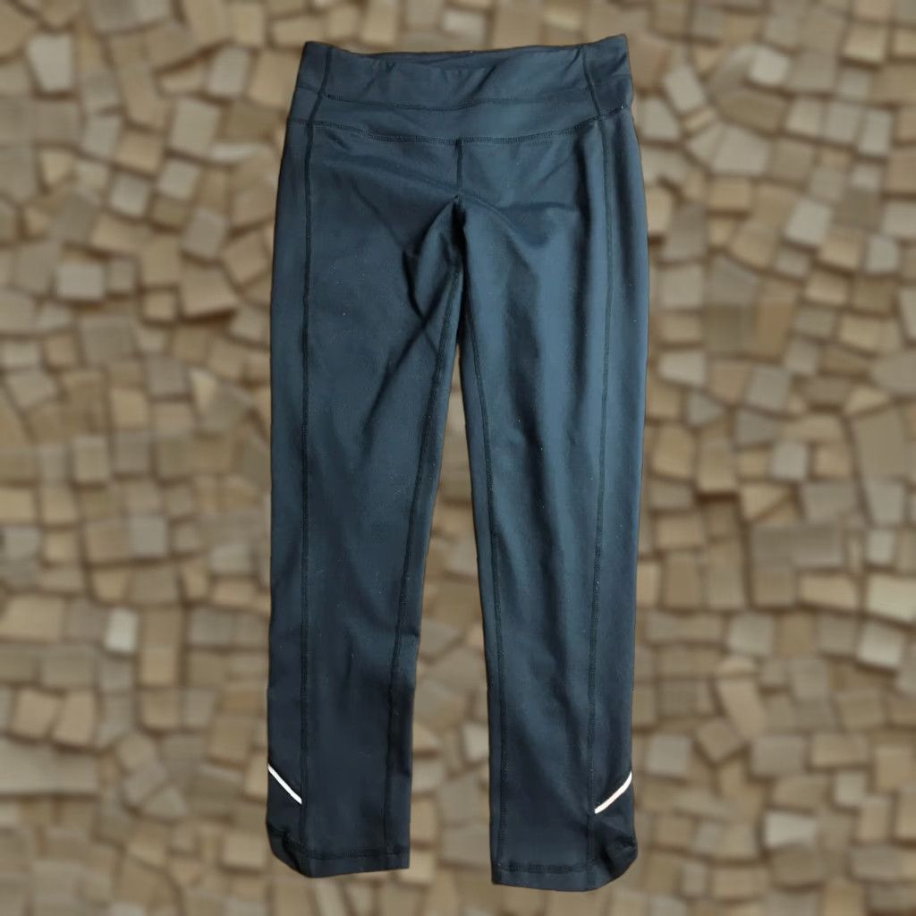 Vintage GSX Gander Mountain Pants Women's XS Black Activewear Leggings Pull On Jegging Inseam 22.5 in Wide Waist Band Modern Pattern Solid Vintage No Size 26" / US 2 / IT 38 - 1 Thumbnail