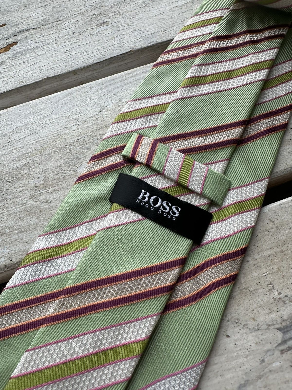 Hugo Boss × The Tie Bar × Vintage 🚨Vintage Hugo Boss tie 90s Flowers cravatca Y2K Calssic Size ONE SIZE - 3 Thumbnail