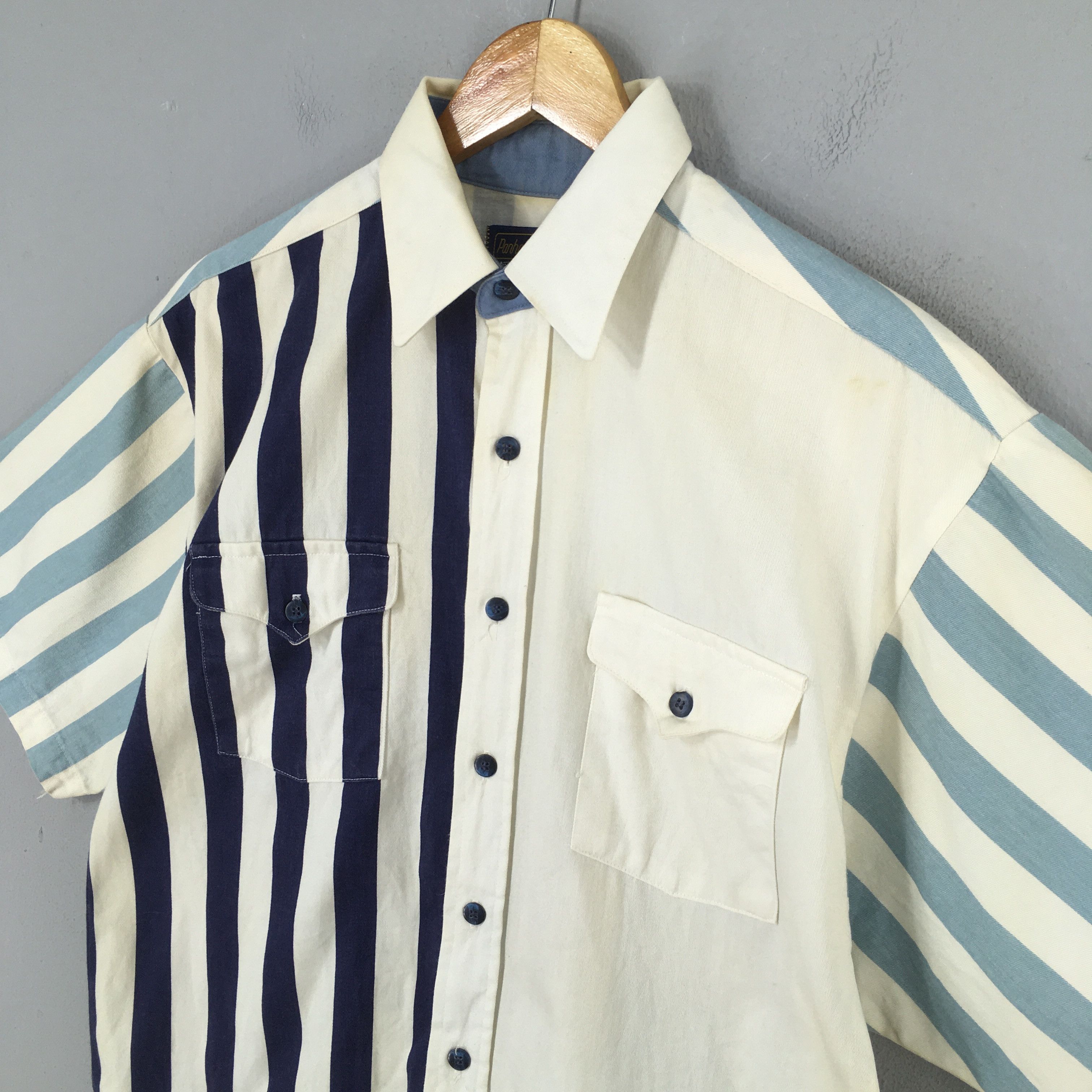 Vintage Vintage 1980s Panhandle Slim Stripes Western Shirt M Size US M / EU 48-50 / 2 - 3 Thumbnail