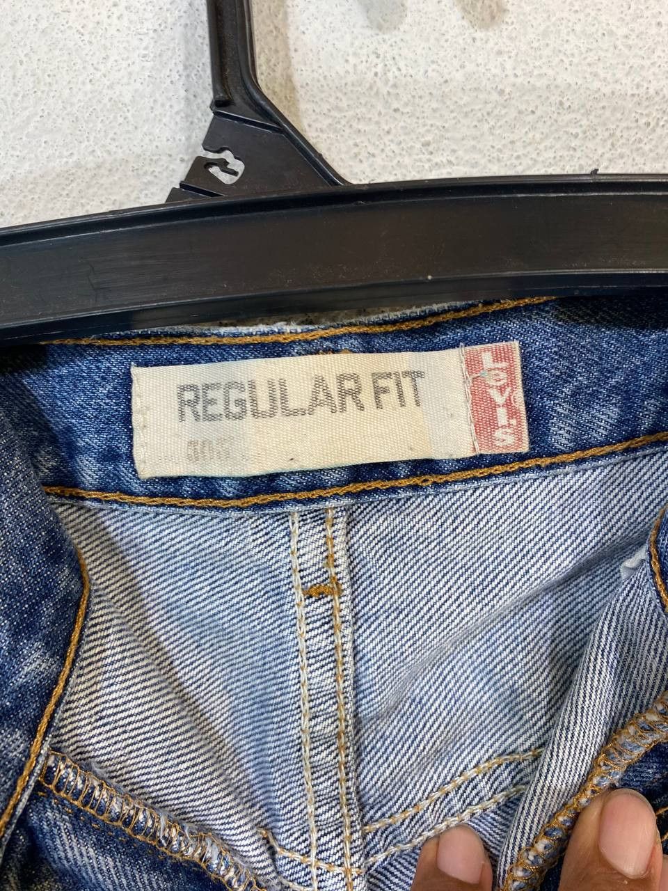 Levi's vintage levis 505 regular fit distressed denim nice design Size US 36 / EU 52 - 12 Thumbnail
