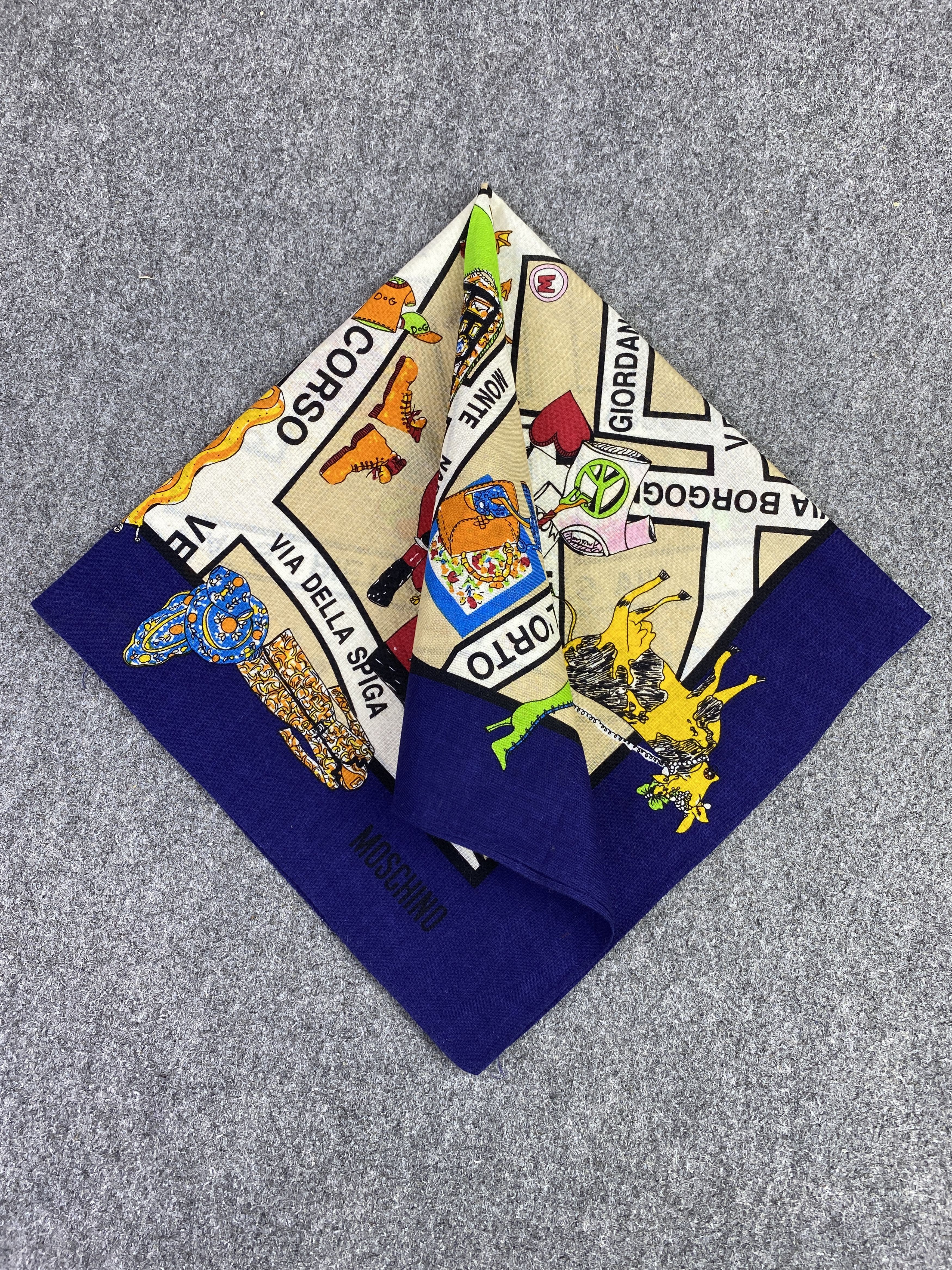 Moschino Vintage Moshino Handkerchief / Neckerchief KT0164 Size ONE SIZE - 3 Thumbnail