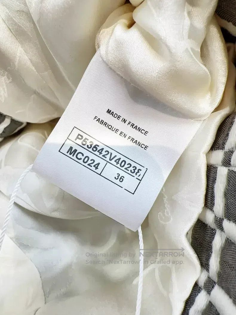 Chanel Chanel 16S Airport Series Gray and White Plied Large Silve Size XS / US 0-2 / IT 36-38 - 6 Thumbnail