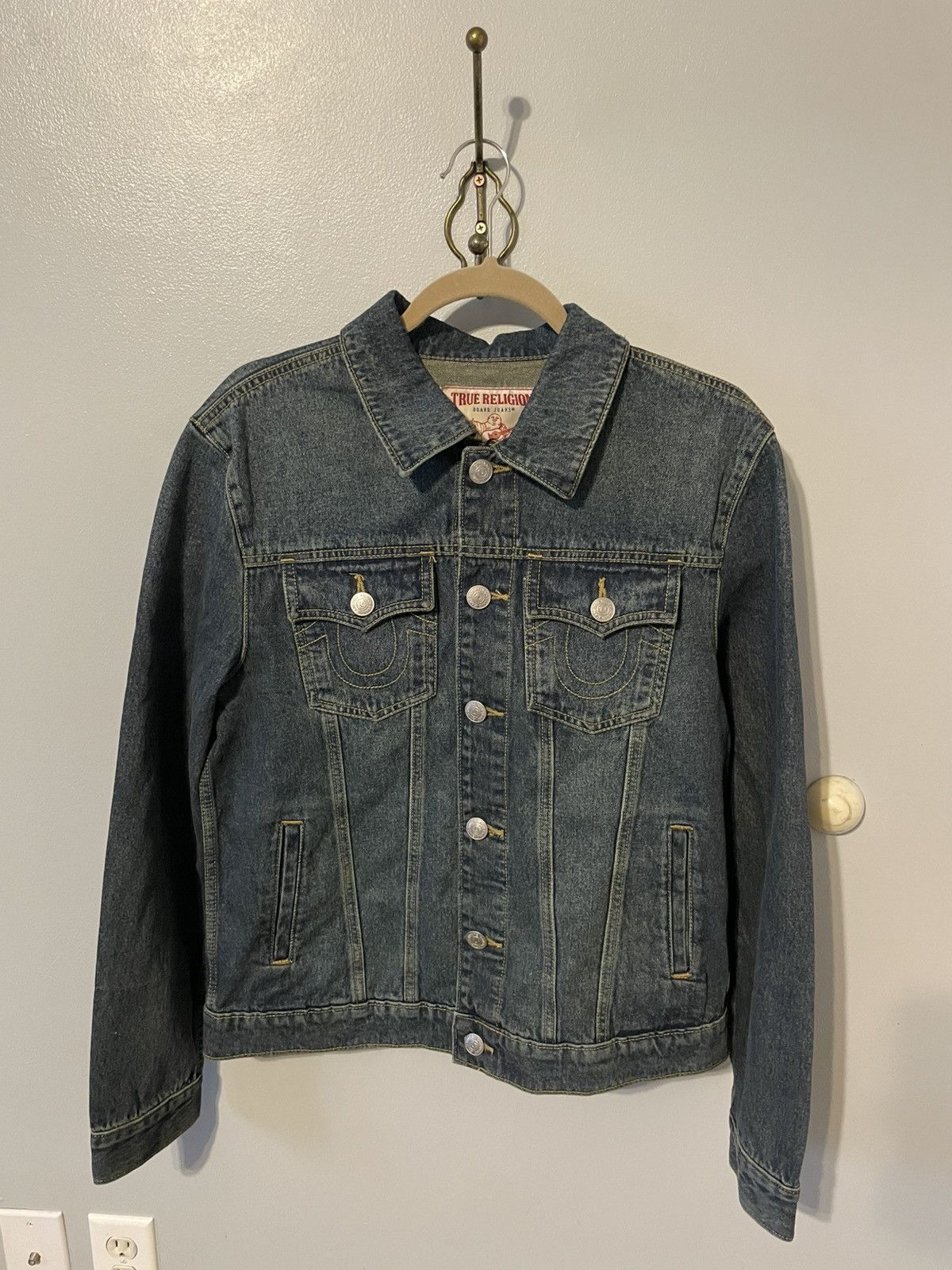 True Religion True Religion Dark Smokey Wash Trucker Jacket Size US S / EU 44-46 / 1 - 2 Thumbnail