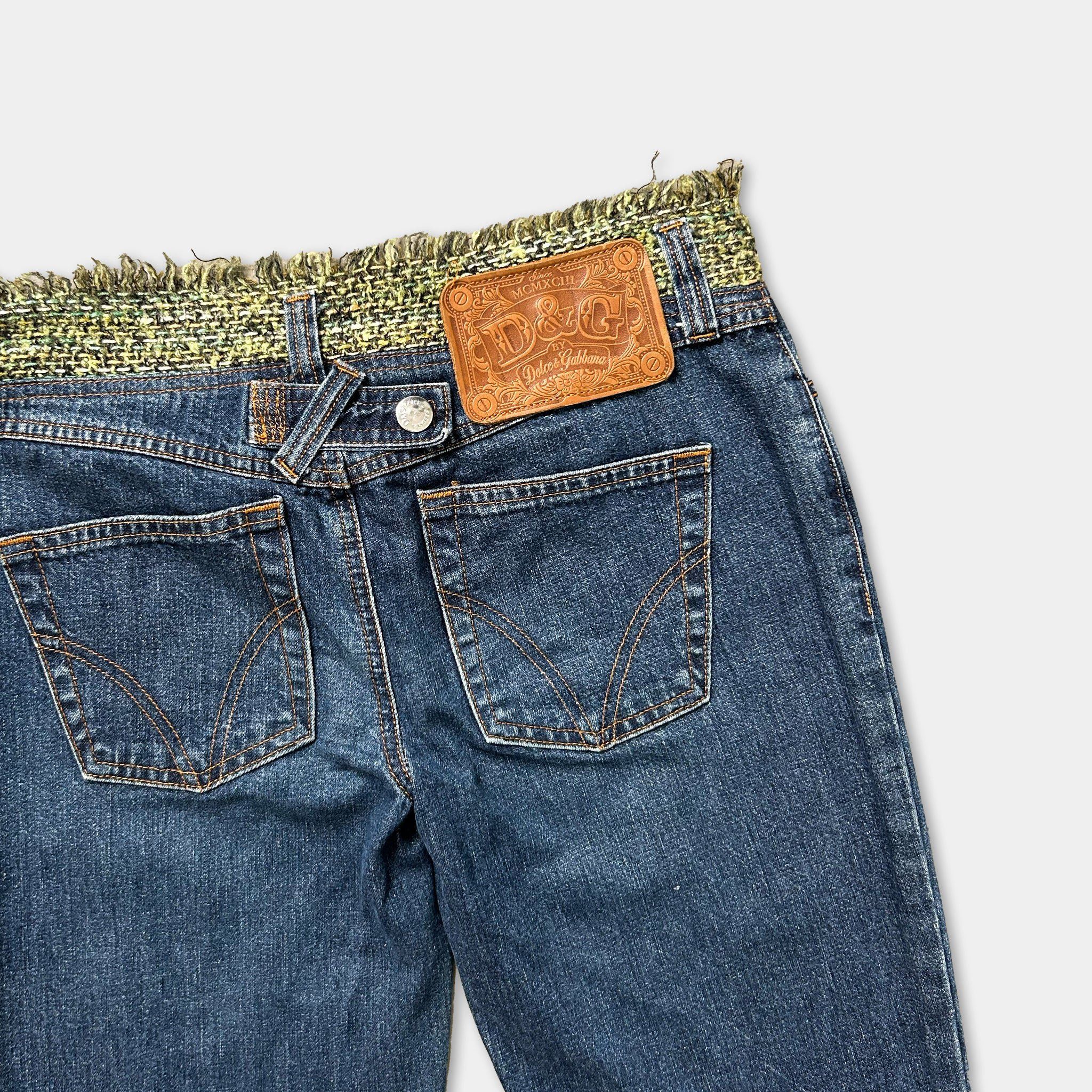 Dolce & Gabbana Dolce & Gabbana Blue Tweed Denim Jeans Size 24" / US 00 / IT 34 - 5 Thumbnail