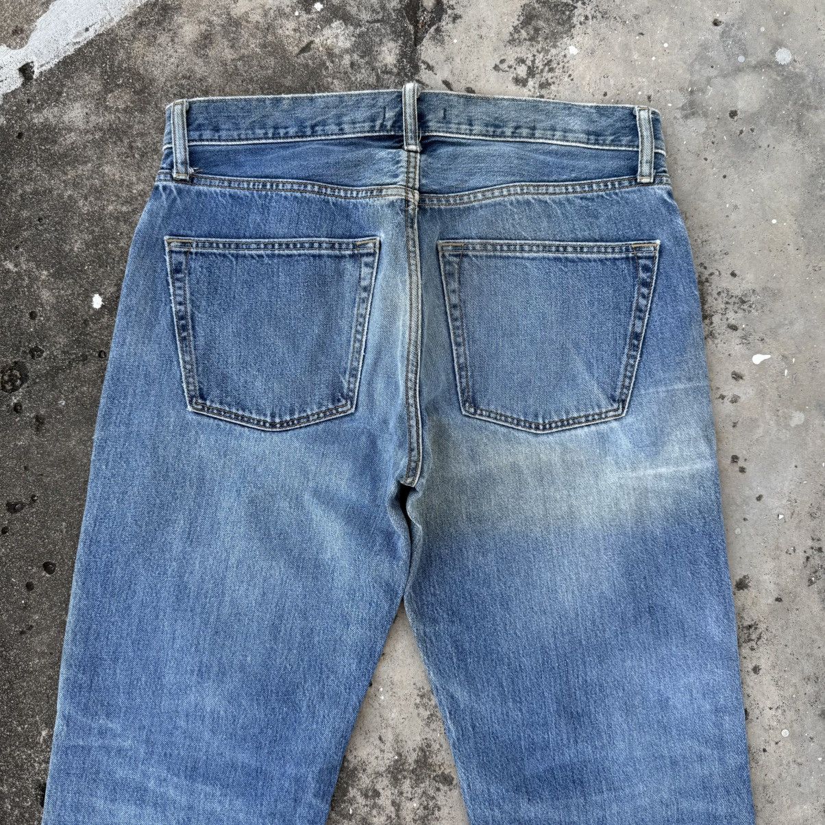 Japanese Brand VINTAGE JAPANESE FADED RIPPED JEAN DENIM PANTS Size US 33 - 8 Thumbnail