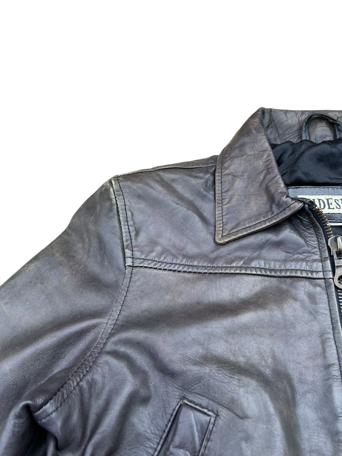 Leather Vintage HIDESIGN Fade Patina Leather Jacket Cropped Size US S / EU 44-46 / 1 - 8 Thumbnail