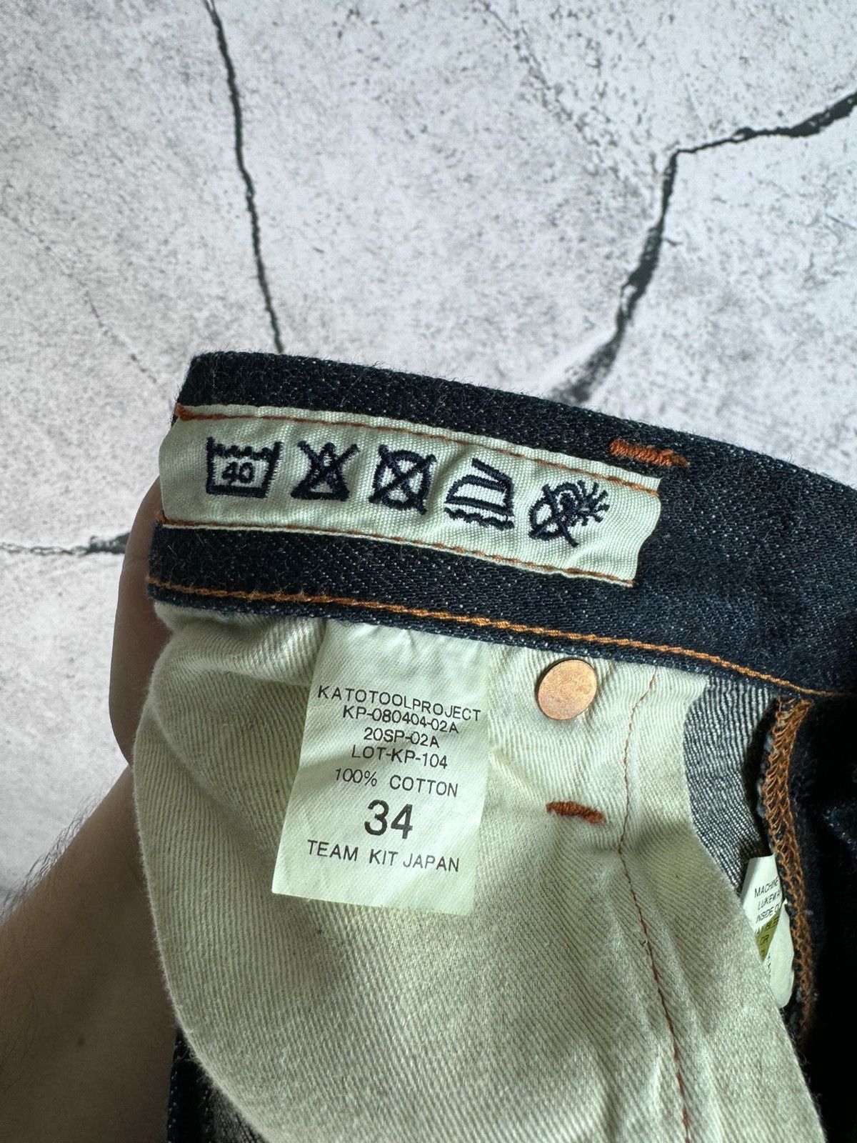 Hiroshi Kato Kato Pen Slim 32x34 Stretch Japanese Selvedge Jeans Size US 34 / EU 50 - 5 Thumbnail
