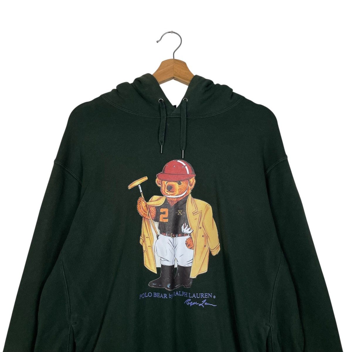 Polo Ralph Lauren Vintage Polo Bear Ralph Lauren Green Hoodie Size US L / EU 52-54 / 3 - 11 Thumbnail