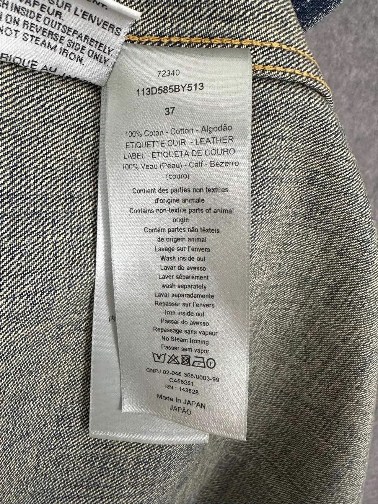 Dior DIOR Tears Collab Collarless Denim Jacket 37 Xs Size US XS / EU 42 / 0 - 4 Thumbnail