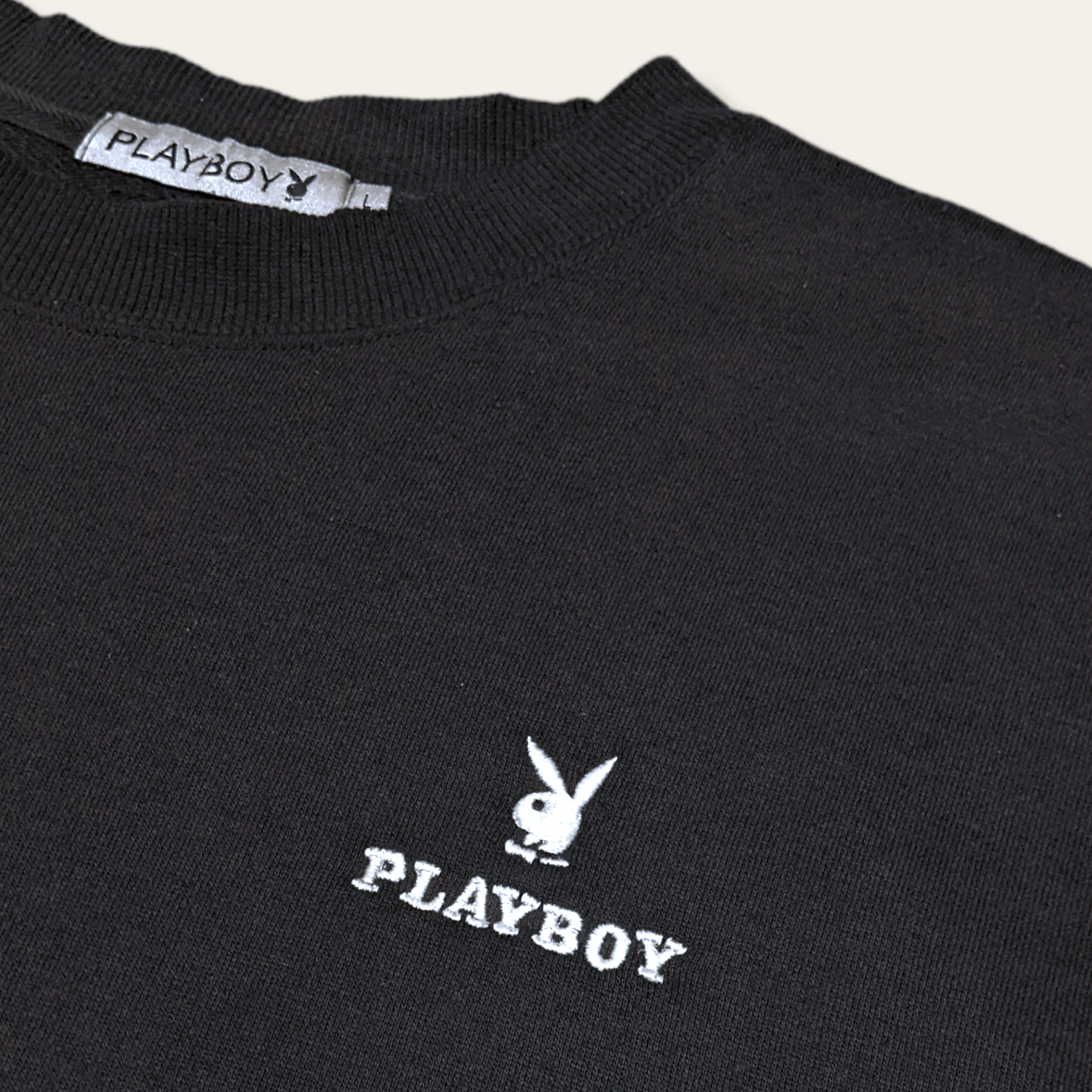 Playboy × Vintage Vintage 90s Playboy Spellout Big Logo Embroidered Sweatshirt Size US L / EU 52-54 / 3 - 6 Thumbnail