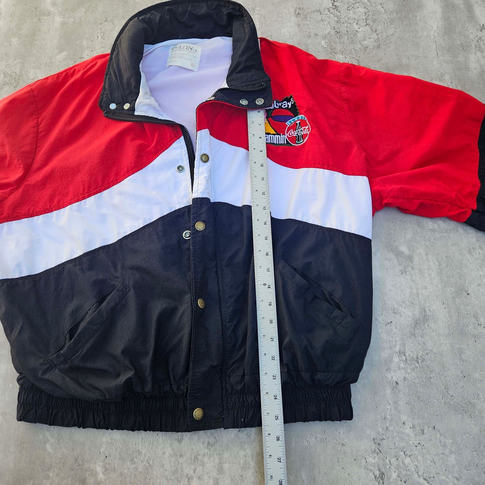 Delong Vintage 1990's DELONGAlways Jammin NBA Jacket 90s Men's XL Size US XL / EU 56 / 4 - 7 Thumbnail