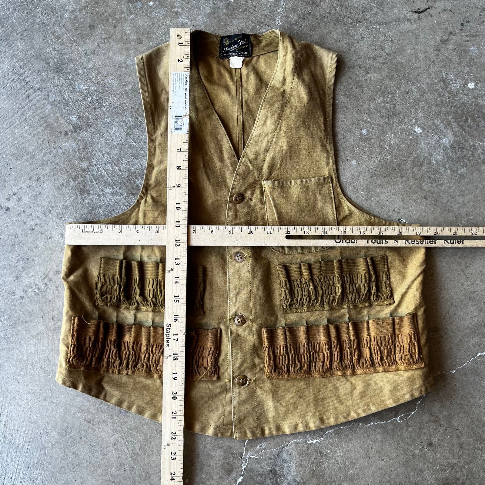 Vintage Rare Vintage 1950s Hettrick Co. Half Moon Hunting Vest M Size US M / EU 48-50 / 2 - 3 Thumbnail