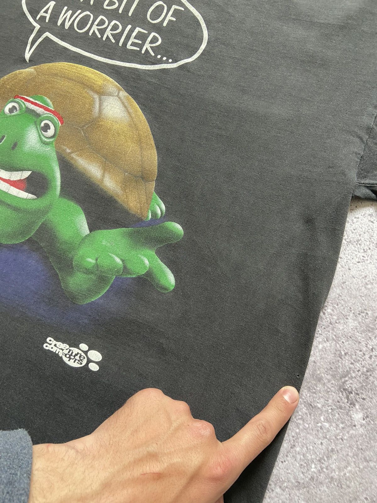 Band Tees Vintage 1993 Creature Comforts Aardman Animations Faded Tee Size US XL / EU 56 / 4 - 7 Thumbnail