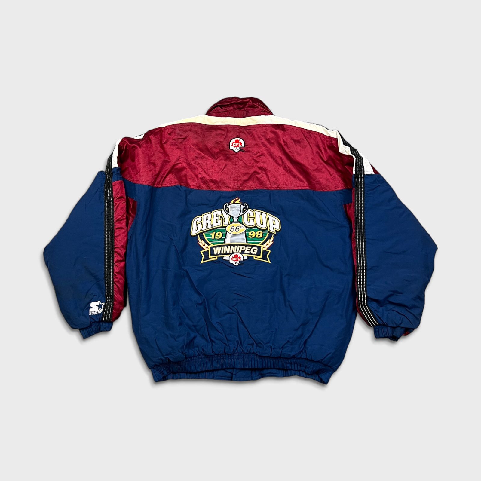 NFL × Starter × Vintage Vintage 1998 Grey Cup Starter Jacket Medium NFL Football CFL Size US M / EU 48-50 / 2 - 8 Thumbnail