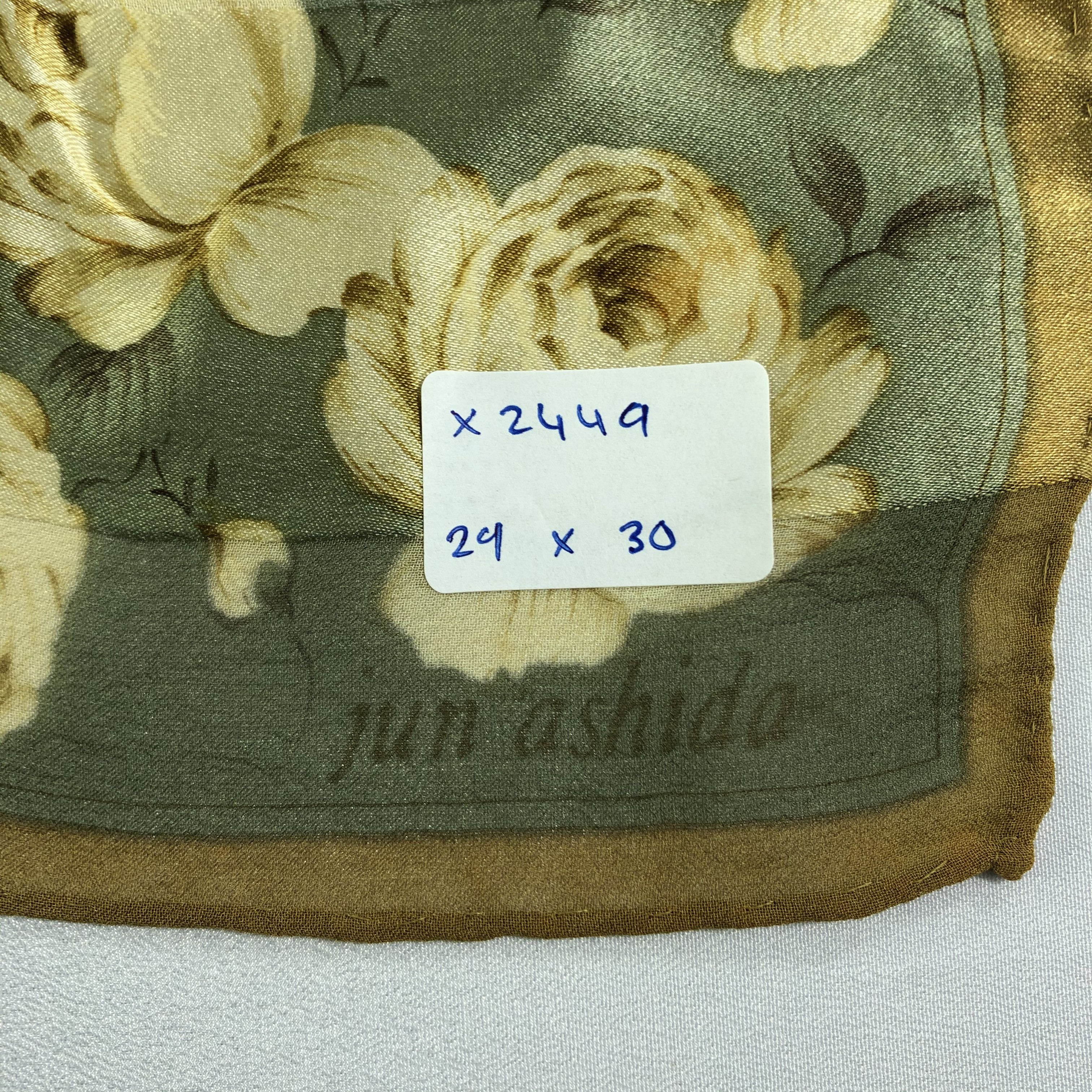 Vintage Vintage Jun Ashida Silk Scarf Size ONE SIZE - 6 Thumbnail