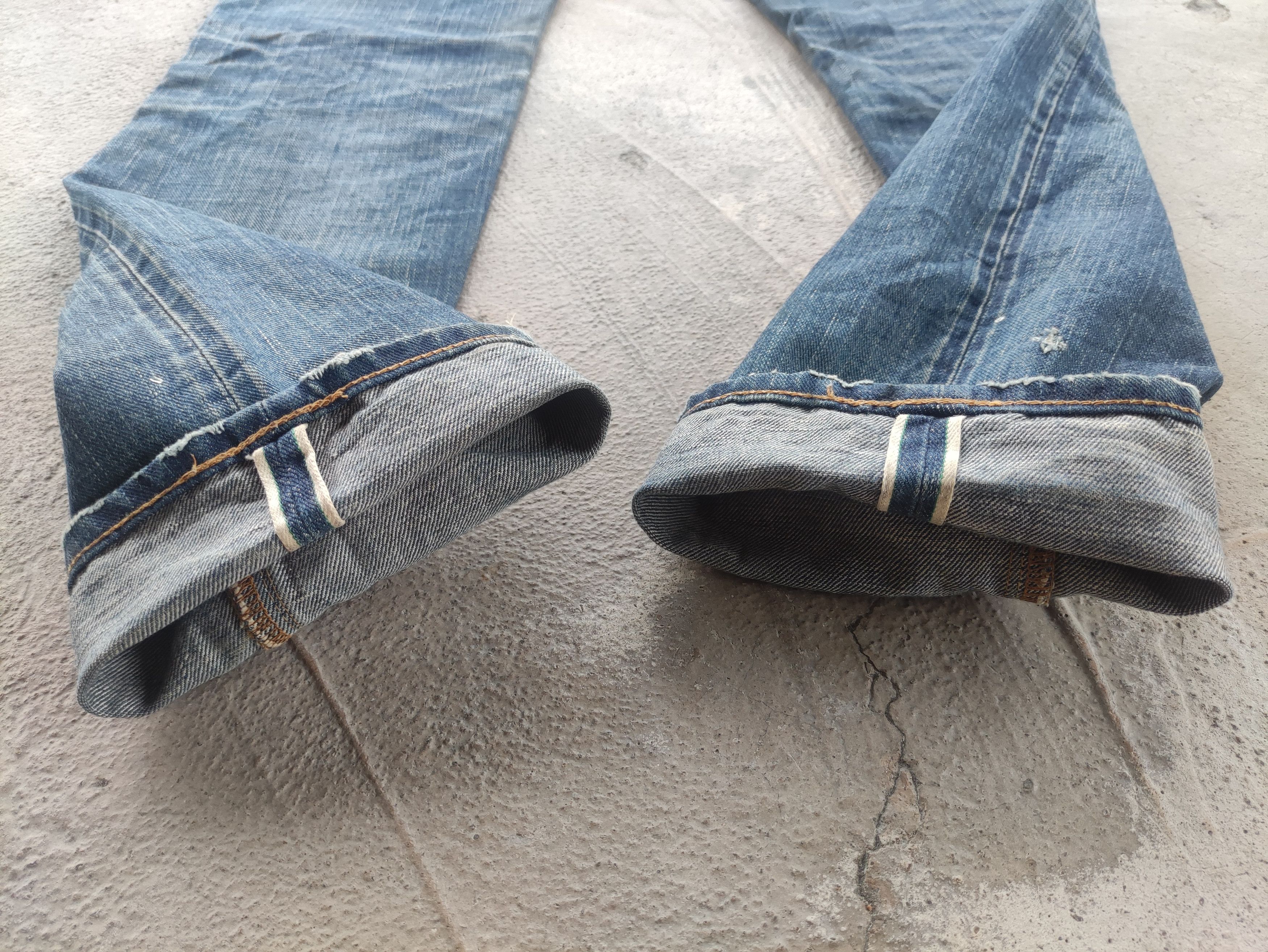 Johnbull Vintage Johnbull Selvedge Jean Distressed Faded Denim Size 32" / US 10 / IT 46 - 11 Thumbnail