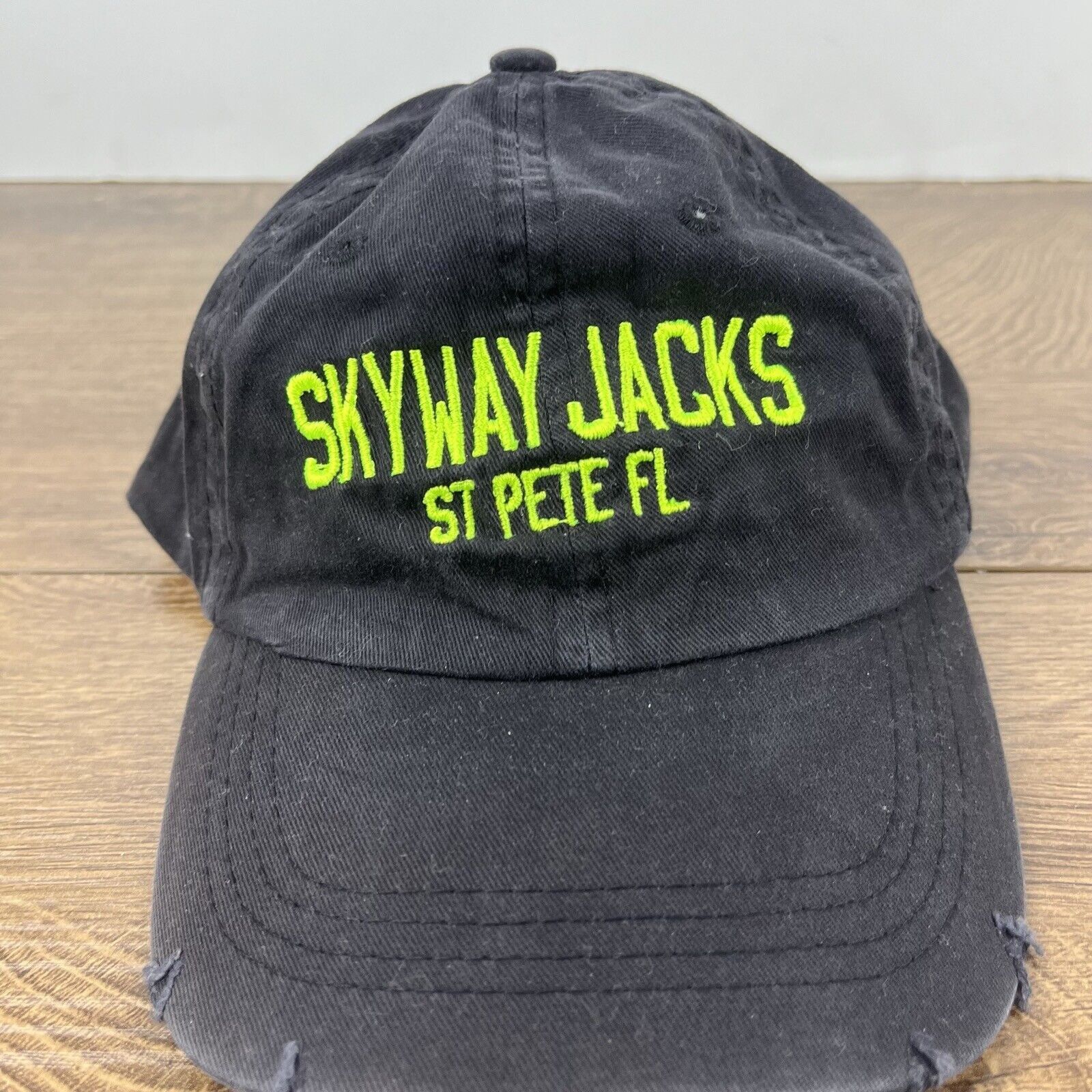 Other Skyway Jacks Hat St Pete Florida Hat Black Adjustable Hat Bl Size ONE SIZE - 7 Thumbnail
