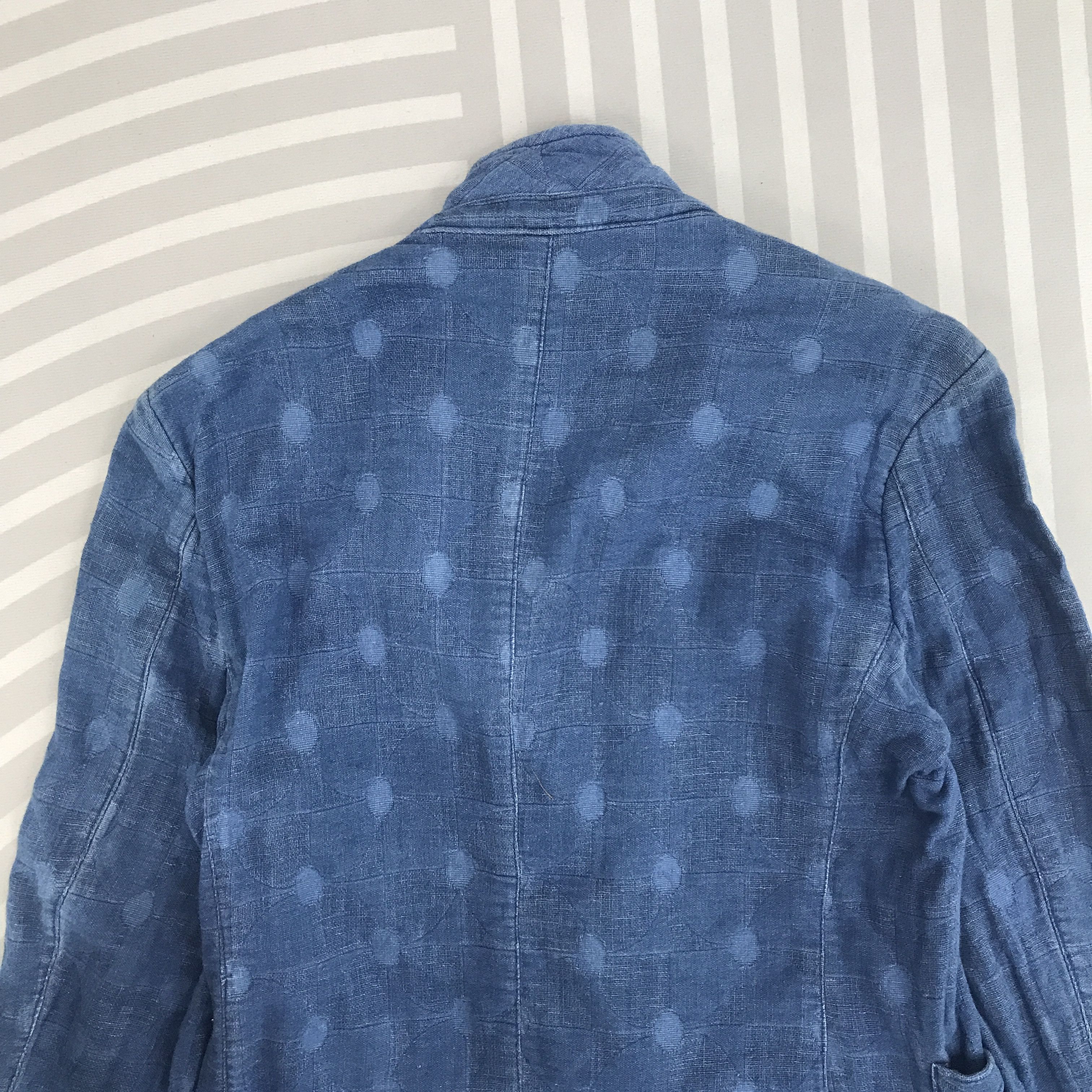 Blue Blue Japan × Indigo × Japanese Brand Japan G Stage Indigo style Blazer coat jacket Size US M / EU 48-50 / 2 - 4 Thumbnail