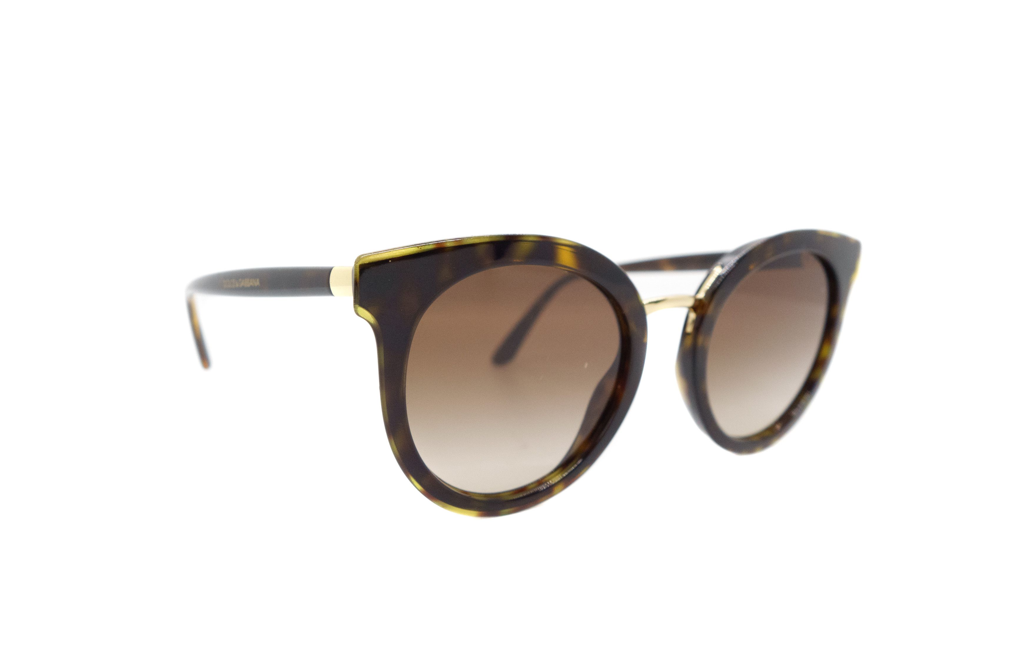 Dolce & Gabbana Havana Round DG 4371 Gradient Sunglasses Size ONE SIZE - 6 Thumbnail