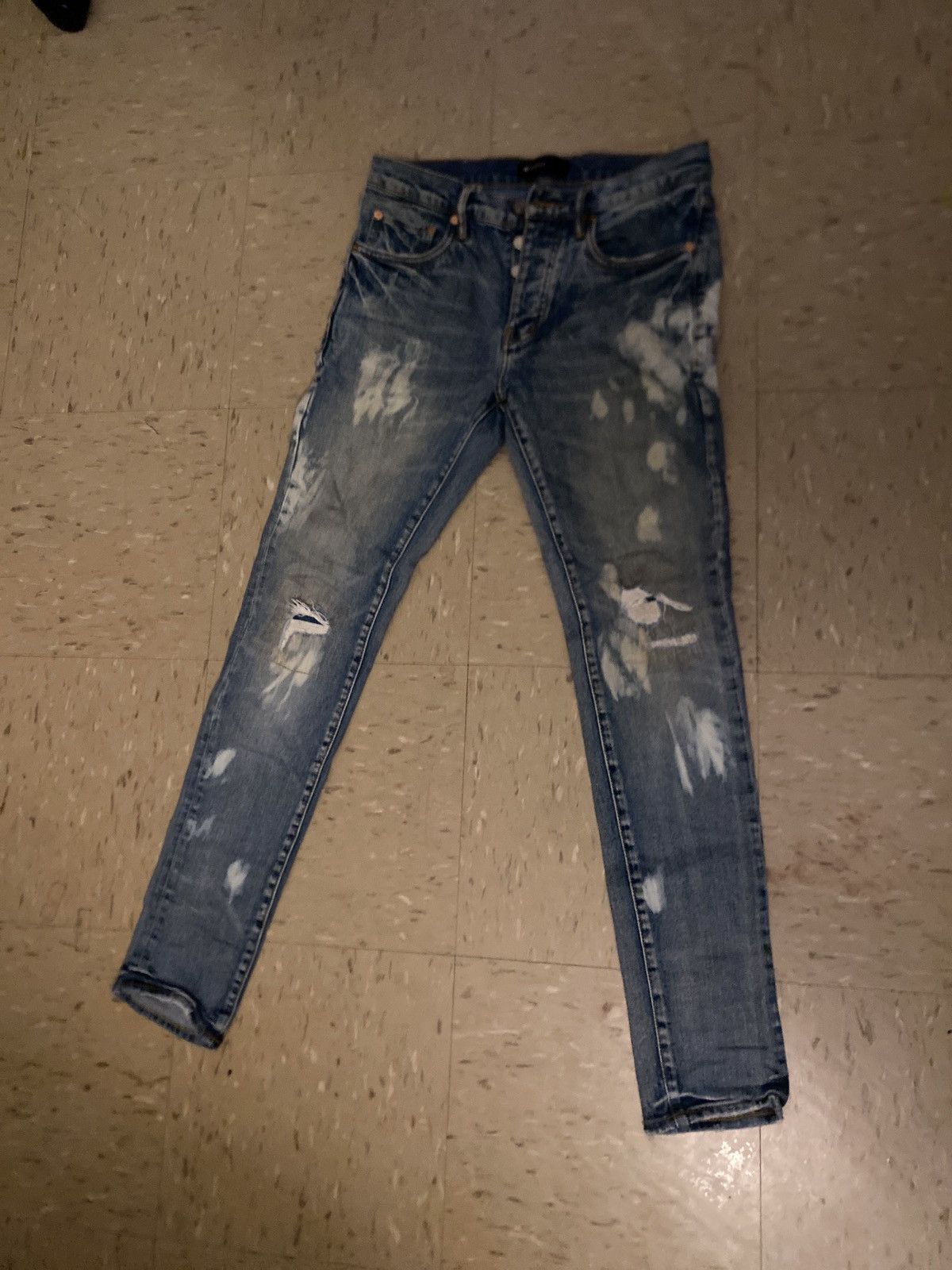 Purple Brand Blue with a foggy white purple jeans Size US 31 - 8 Thumbnail