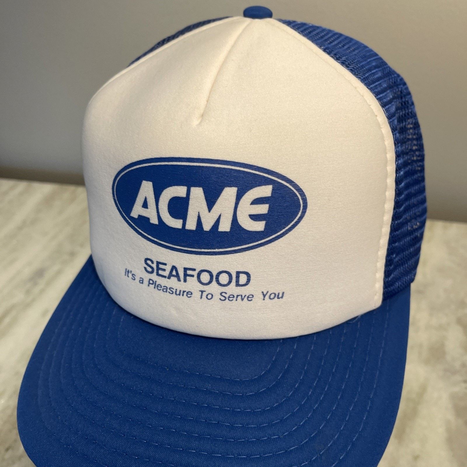 Vintage Vintage 1980’s Trucker Hat Snapback ACME Food Seafood Rare 3 Size ONE SIZE - 3 Thumbnail