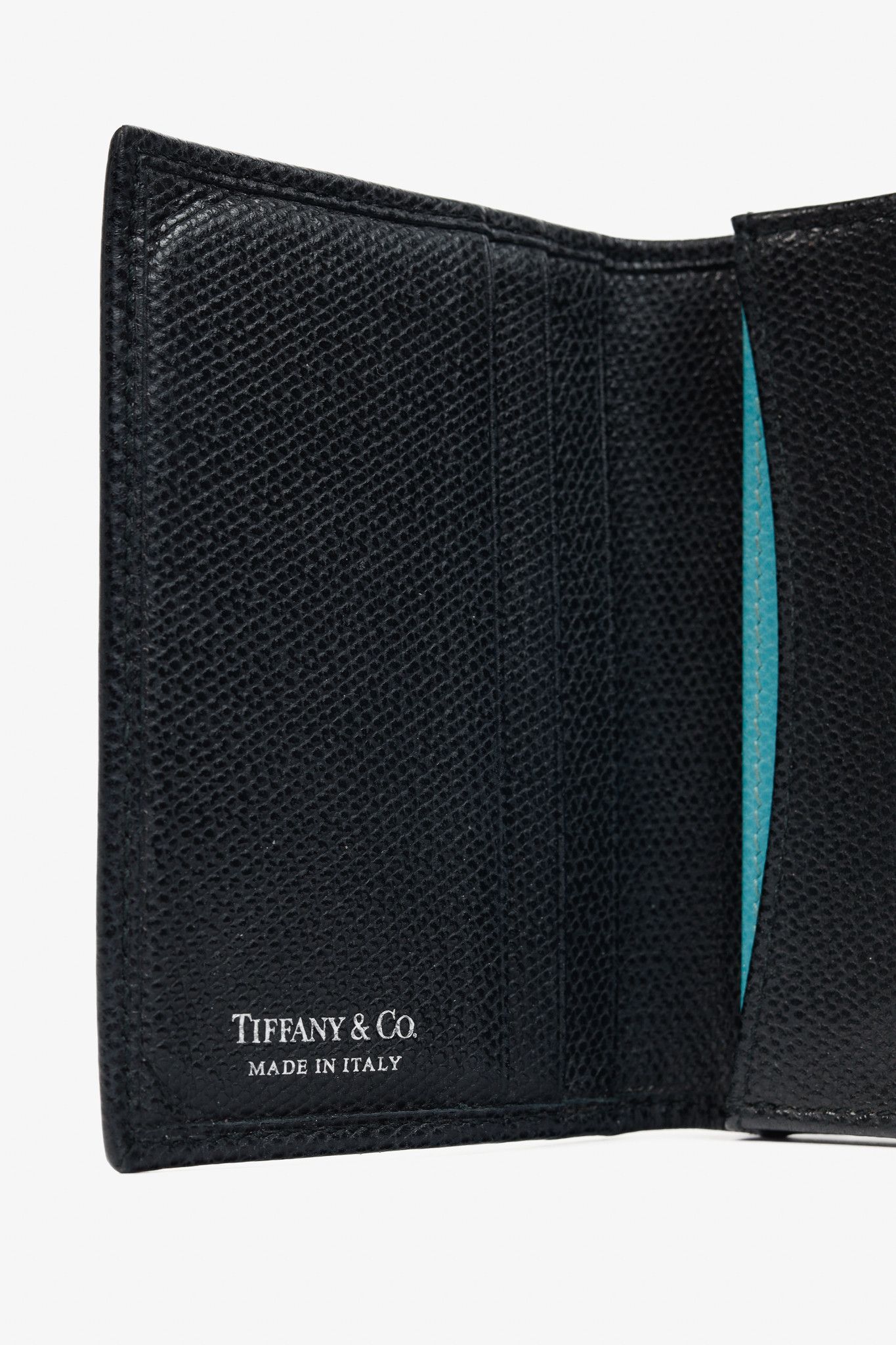 Tiffany & Co. Tiffany & Co. Black Grained-Leather Bifold Card Holder Size ONE SIZE - 5 Thumbnail