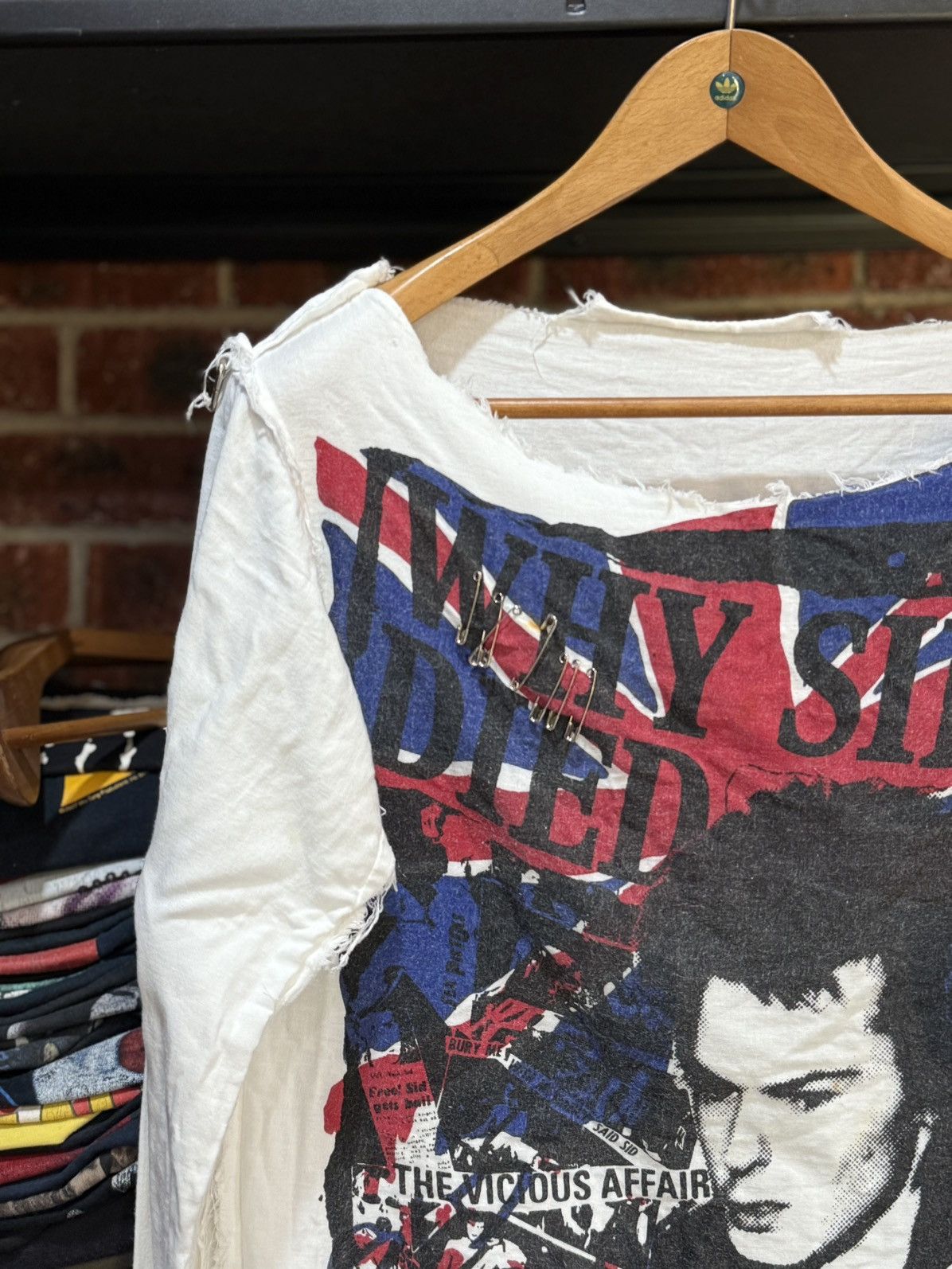 Band Tees Thrashed Sid Vicious Seditionaries Muslin Punk Japan Tee Size US S / EU 44-46 / 1 - 2 Thumbnail