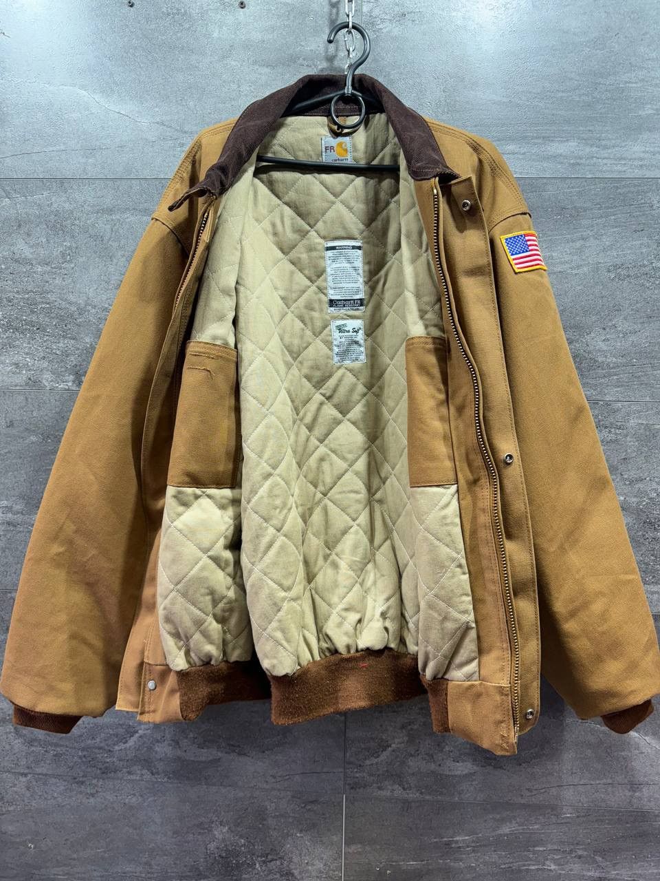 Other Carhartt FR Flame Resistant Mens Brown Bomber Vintage Jacket Size US XXL / EU 58 / 5 - 16 Thumbnail