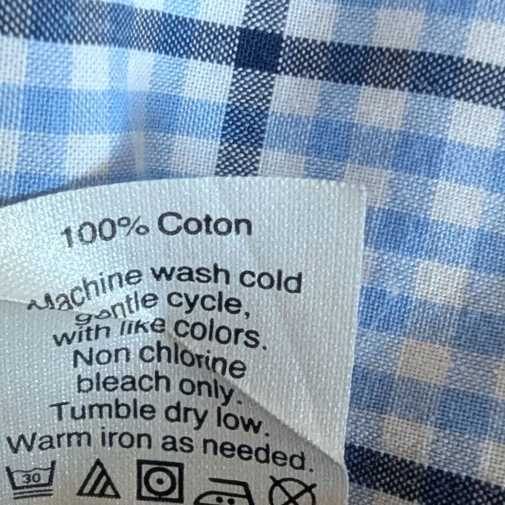 J.Crew J.Crew Blue Black White Tattersall Check Cotton Button-Down Shirt Mens L Size US L / EU 52-54 / 3 - 7 Thumbnail