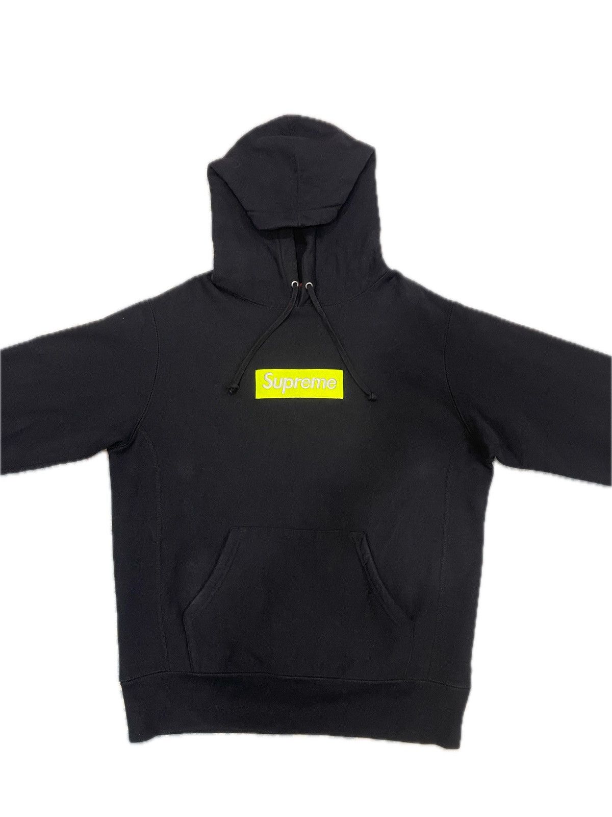 Supreme Supreme Box Logo Lime Green Hoodie Size US S / EU 44-46 / 1 - 1 Thumbnail