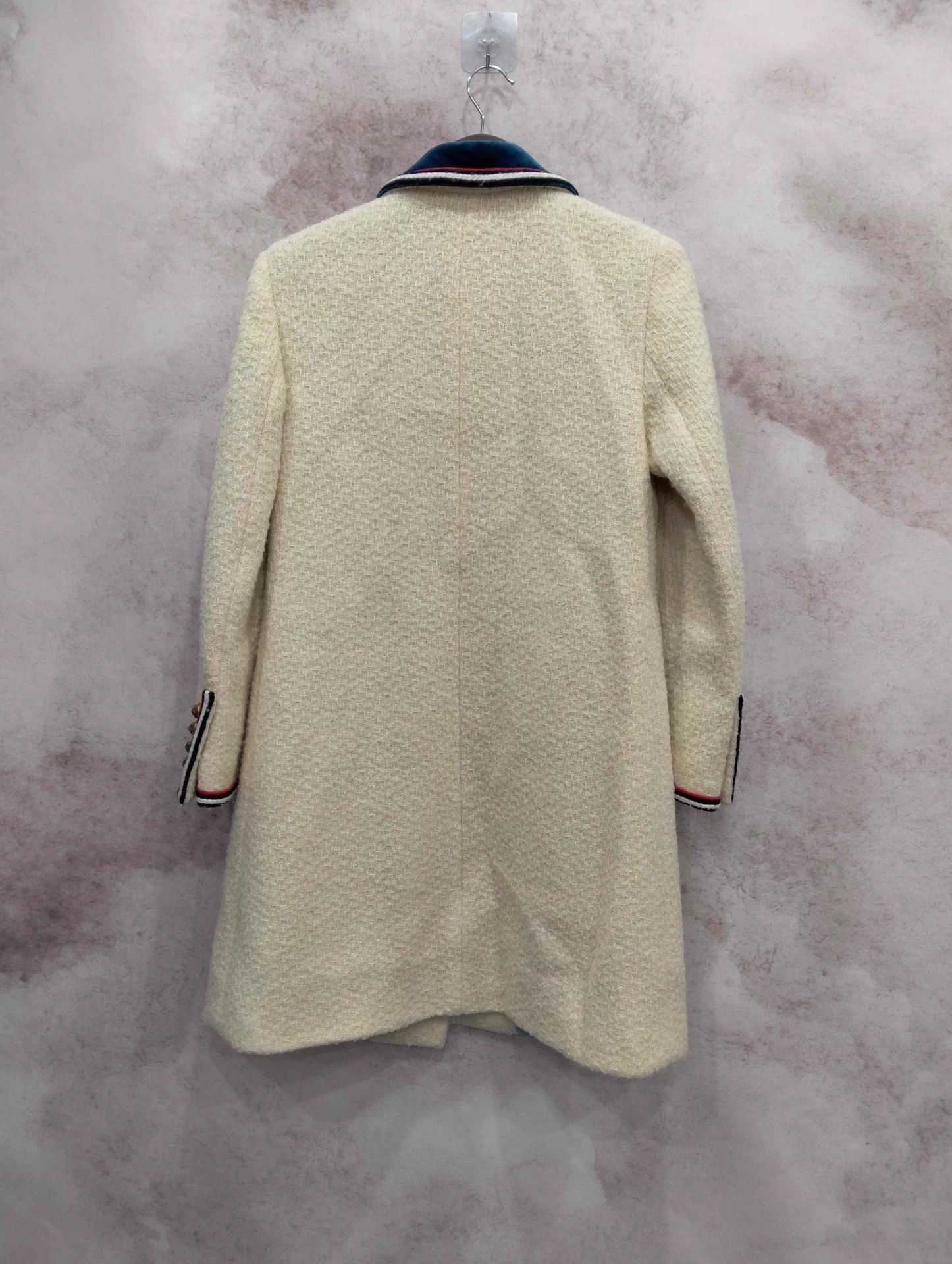 Gucci Gucci Off-White Mid-Length Wool Blend Coat 40 Size M / US 6-8 / IT 42-44 - 2 Thumbnail