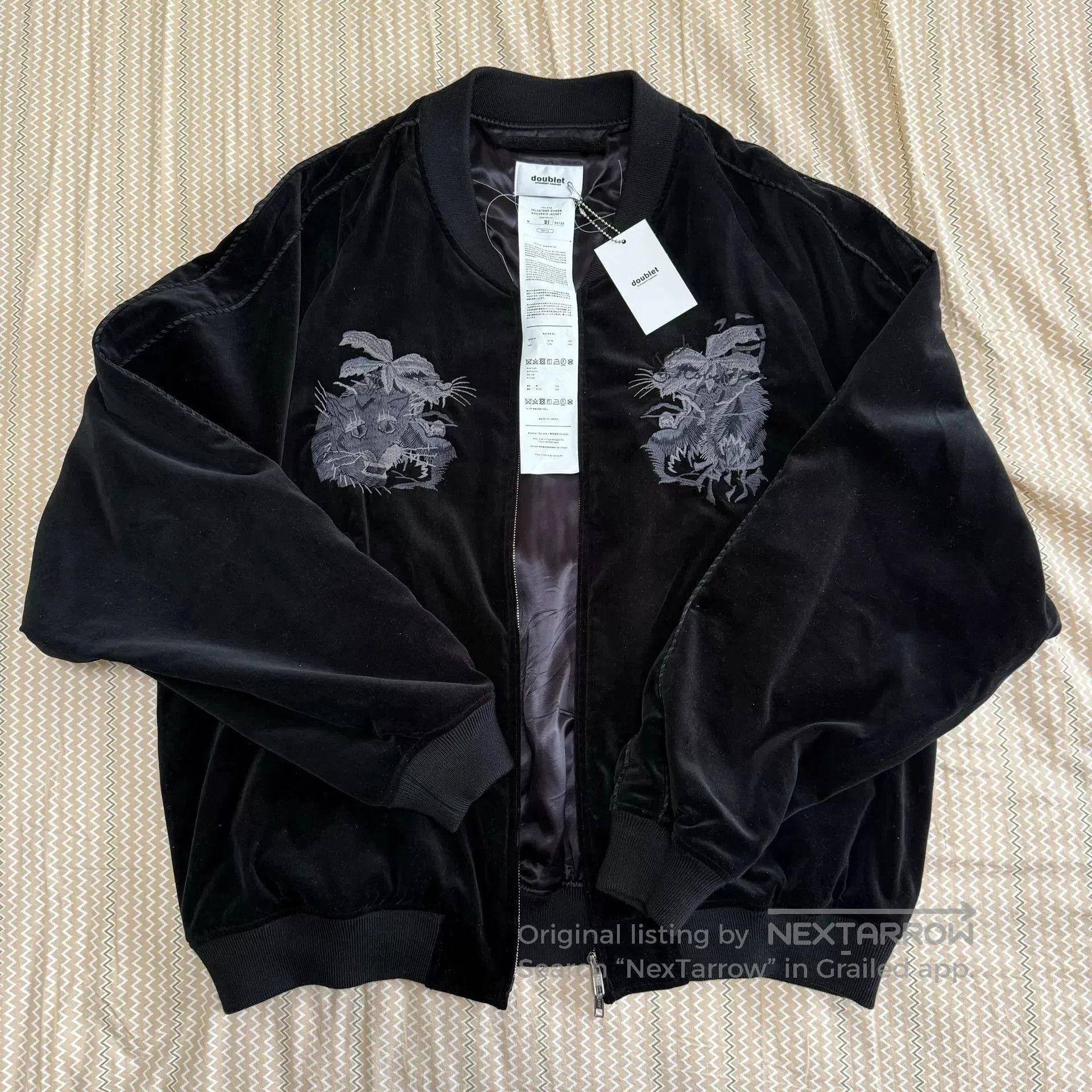 Doublet Doublet FW22 Fleece Embroidered Jacket. Size US M / EU 48-50 / 2 - 3 Thumbnail
