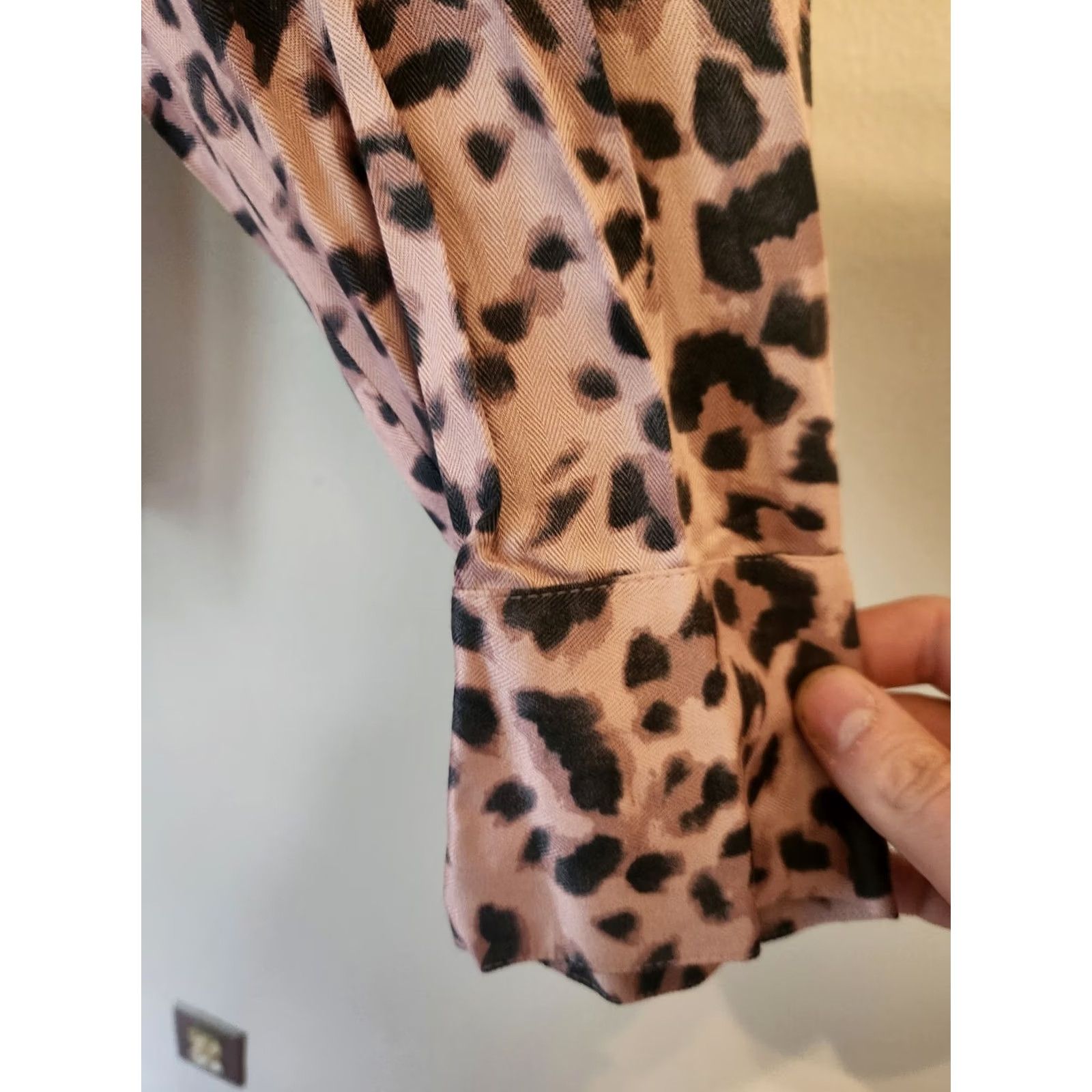 Liz Claiborne Liz Claiborne Woman Pink Leopard Print Long Sleeve Top Shirt 3X Size XXL / US 16-18 / IT 52-54 - 4 Thumbnail
