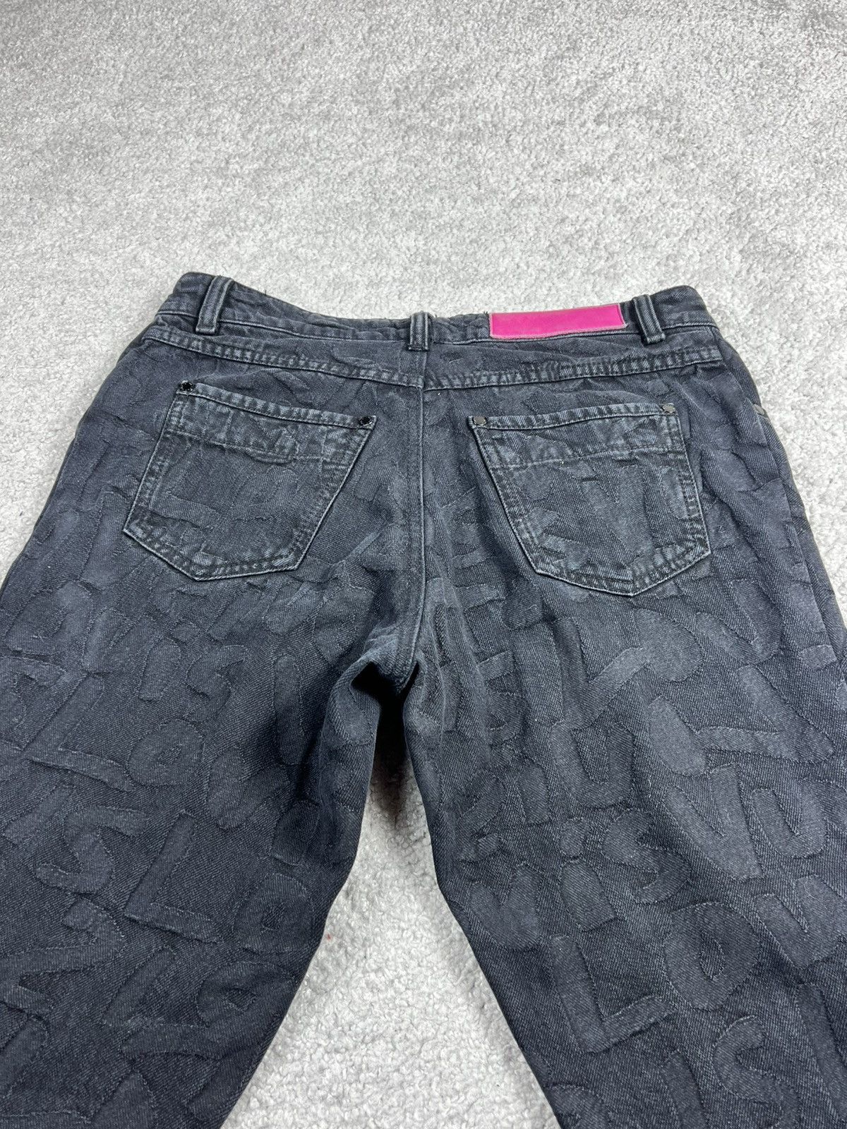 Louis Vuitton Louis Vuitton Stephen Sprouse Black Graffiti Logo Jeans Size 28" / US 6 / IT 42 - 8 Thumbnail