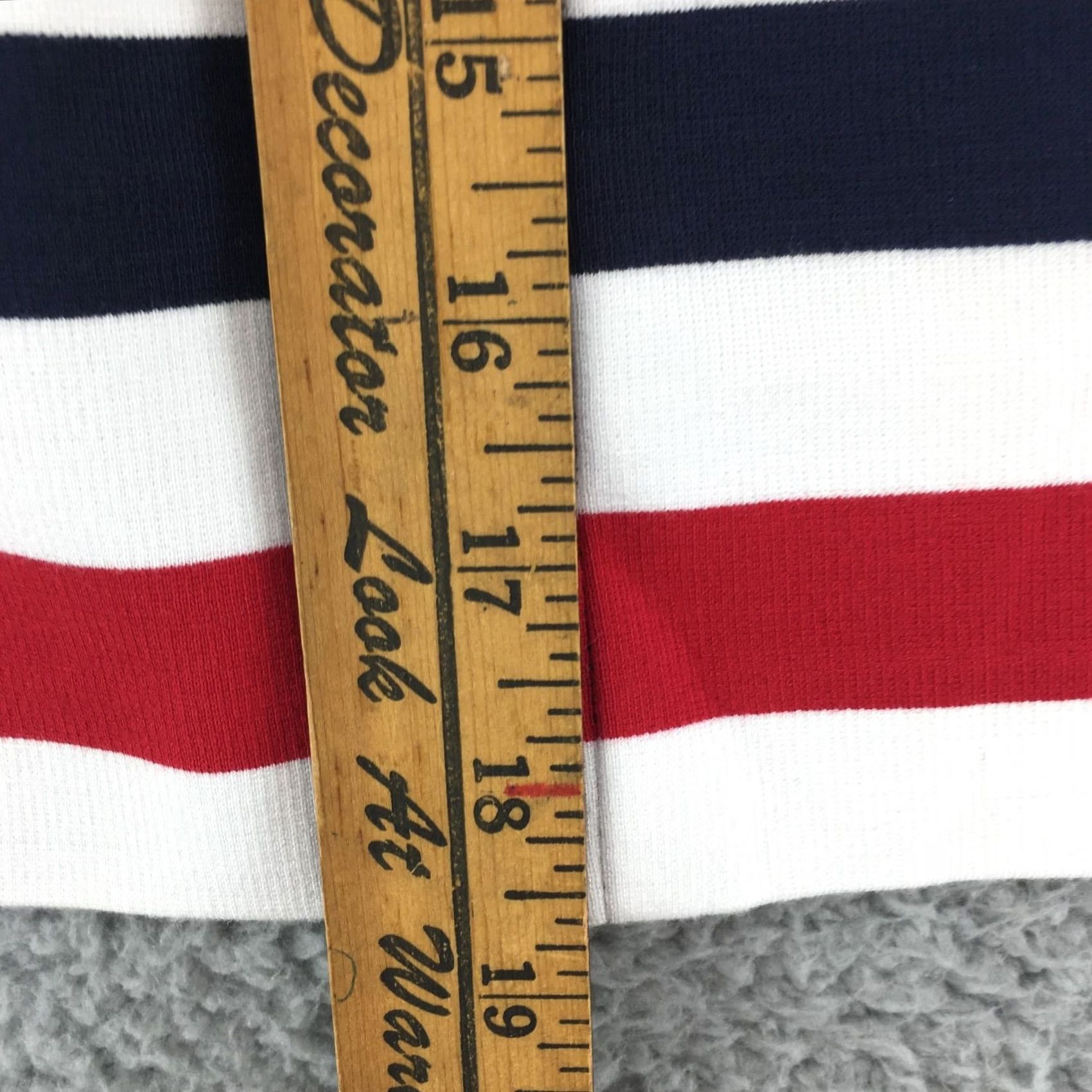 Banana Republic Banana Republic Bandage Mini Skirt Womens 14 Blue Stripes Zip Fly Size 36" / US 14 / IT 50 - 3 Thumbnail