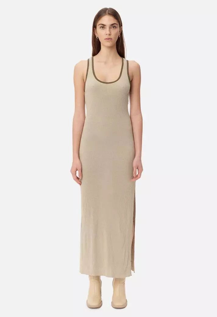 John Elliott John Elliott Silk Rib Midi Dress Size XS / US 0-2 / IT 36-38 - 4 Thumbnail