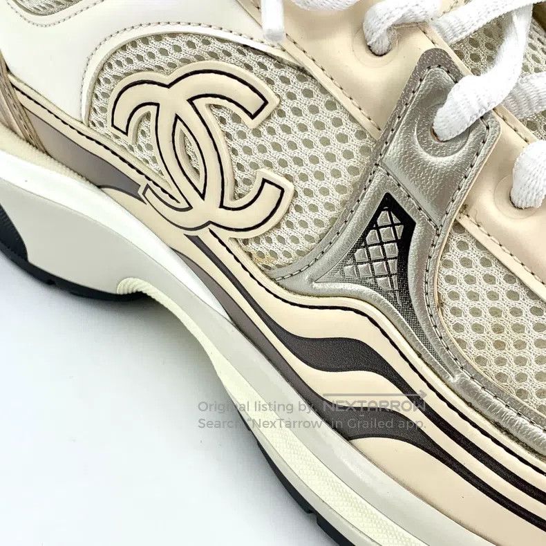 Chanel Chanel Golden Horn King Beige Double C Logo Casual Sneaker Size US 8.5 / IT 38.5 - 6 Thumbnail