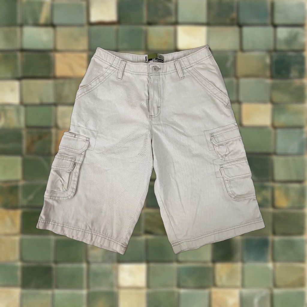 Lee VINTAGE Lee Dungarees Cargo Shorts Men’s 30 x13 Beige S5M Size US 30 / EU 46 - 1 Thumbnail