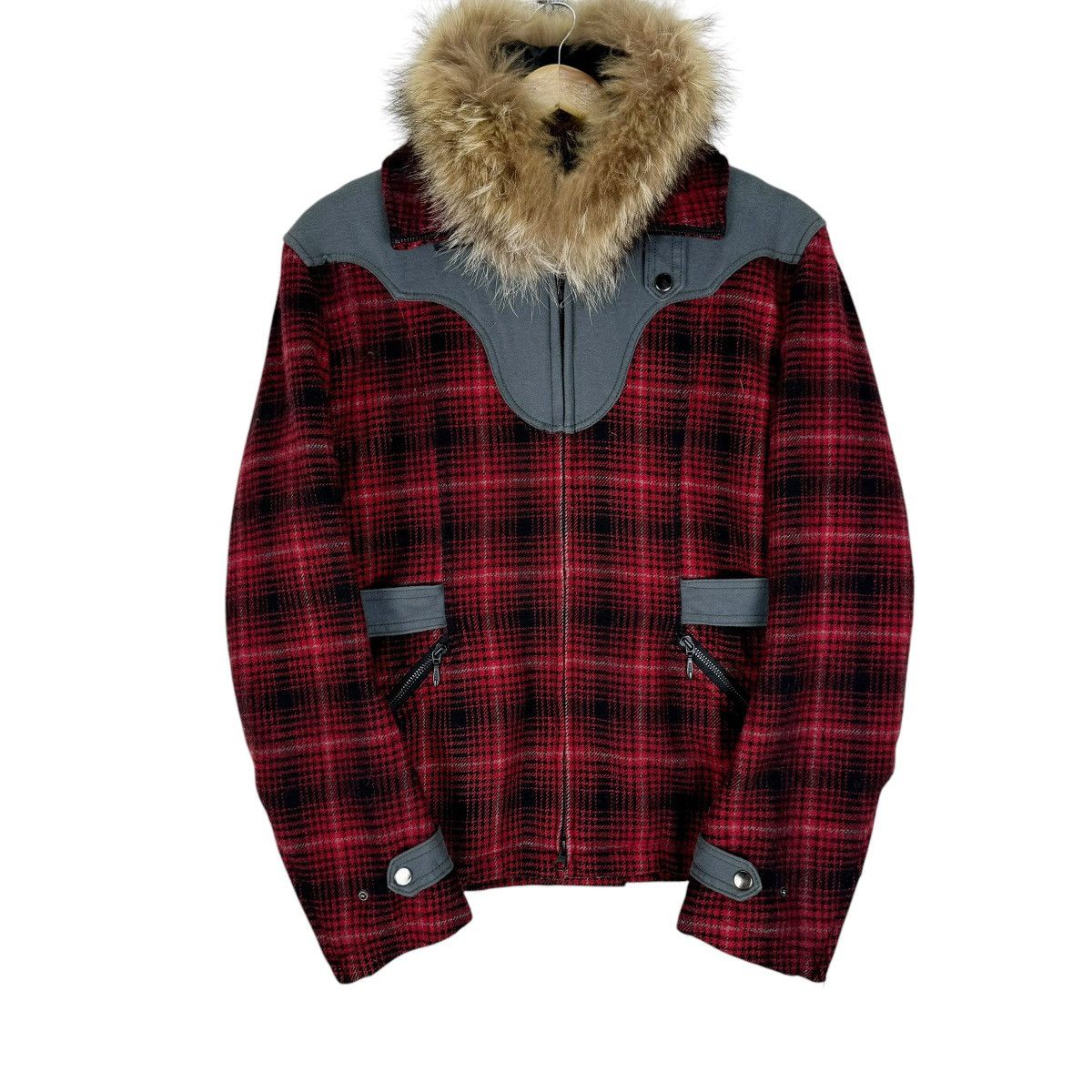 トップス 00s tornado mart fur zip up blouson knit Tornado Mart Fur Hoodie | Grailed