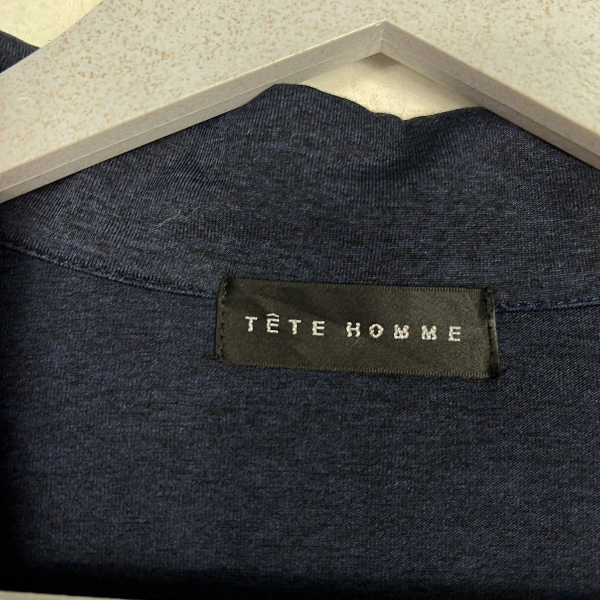 Issey Miyake 🔥 NAVY BLUE TETE HOMME CARDIGAN JACKET Size US M / EU 48-50 / 2 - 14 Thumbnail