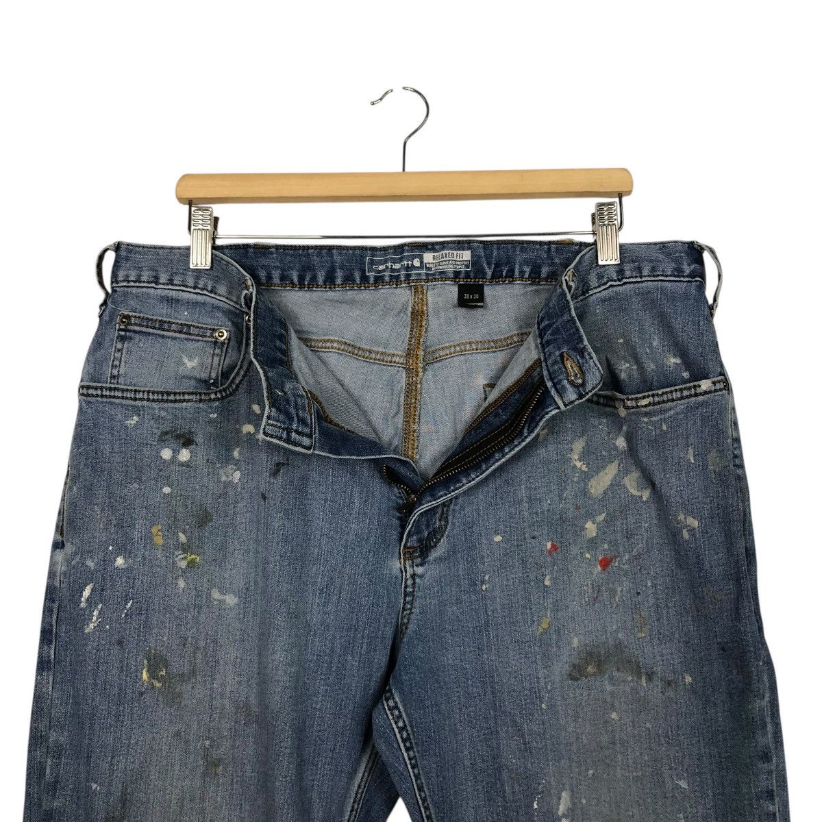 Carhartt 🔥CONSTRUCTION DESIGN VINTAGE CARHARTT DISTRESSED RUGGED FLEX Size US 36 / EU 52 - 17 Thumbnail