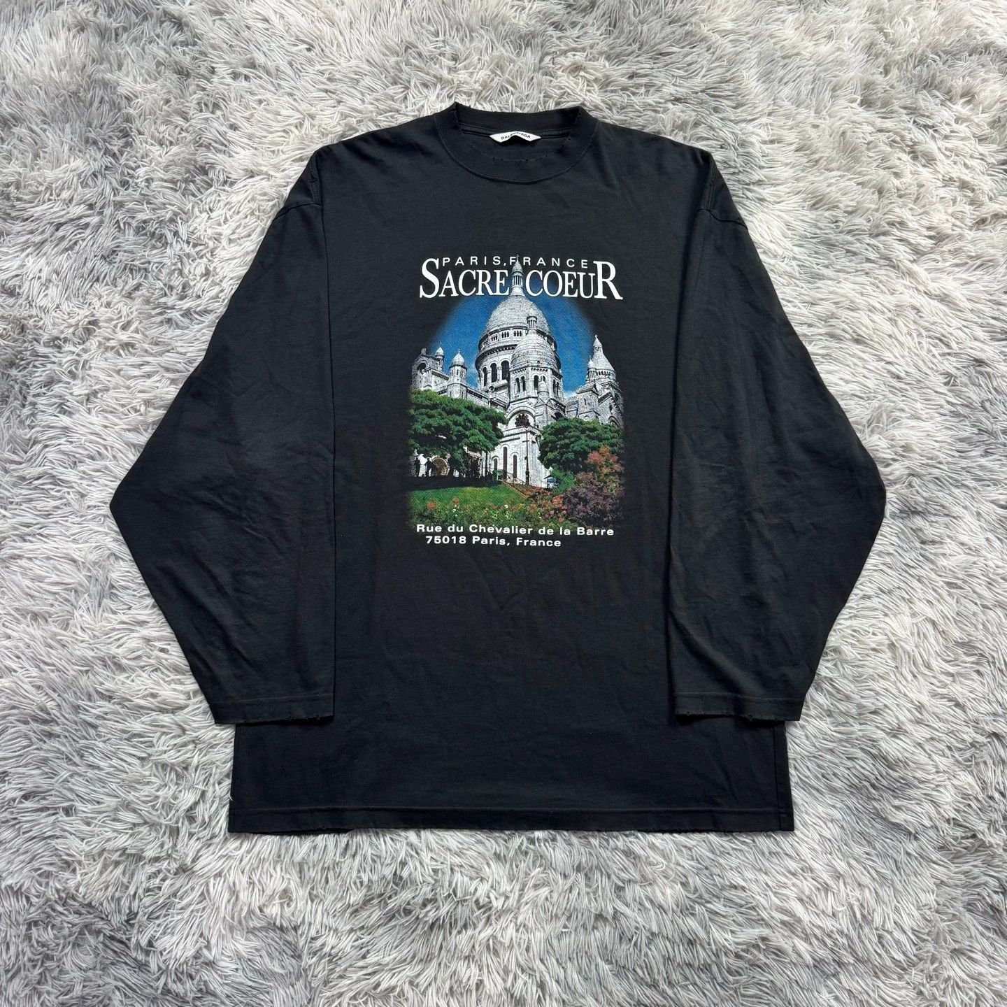 Balenciaga Balenciaga Castle Print Long Sleeve Sweatshirt - dmc Size US M / EU 48-50 / 2 - 1 Thumbnail