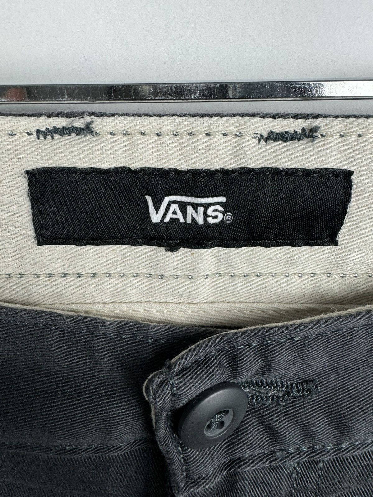 Vans Cotton Vans Grey Skater Chino Pants Size US 34 / EU 50 - 6 Thumbnail